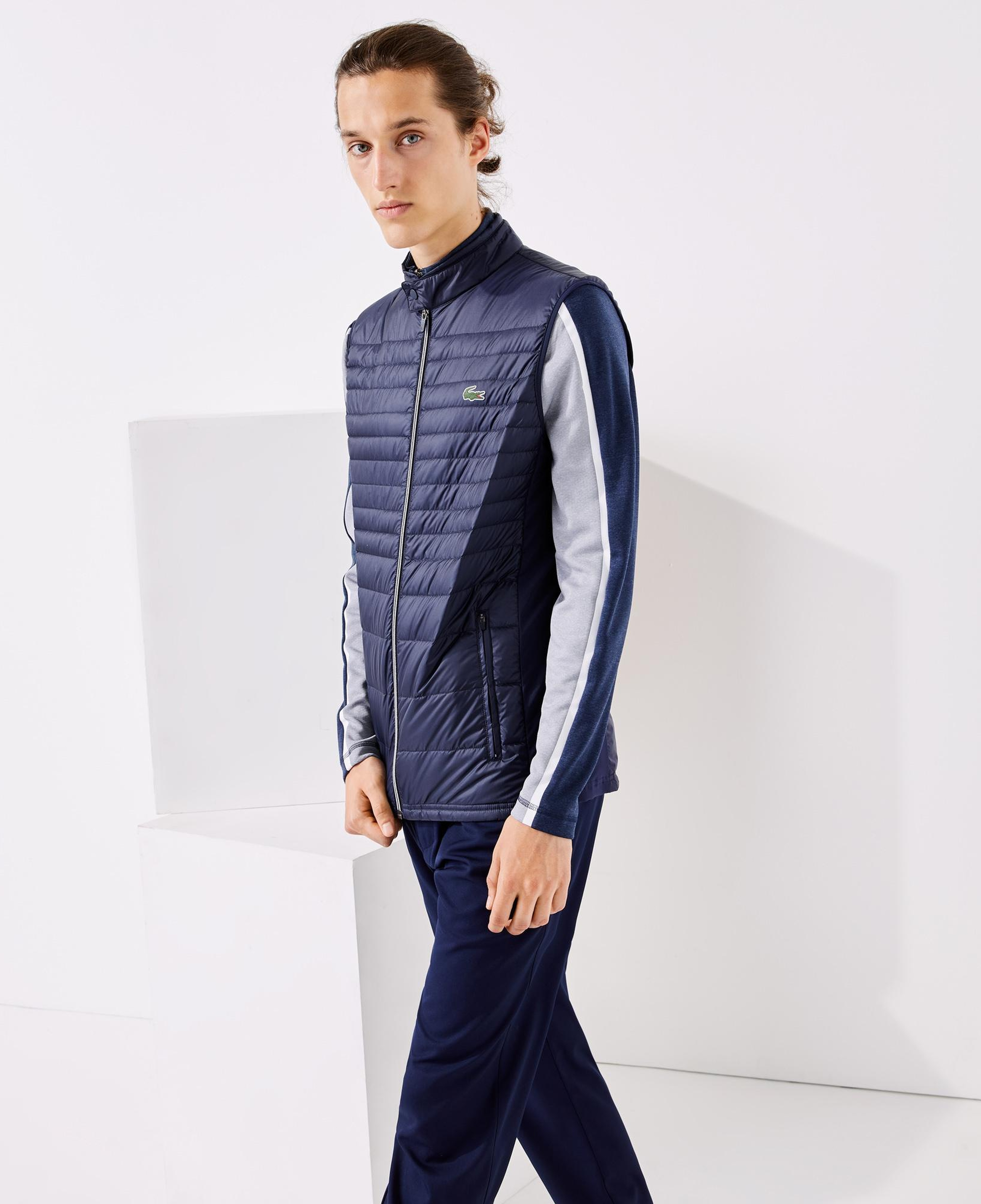 Lacoste SPORT Erkek Dik Yaka Kapitone Lacivert Yelek