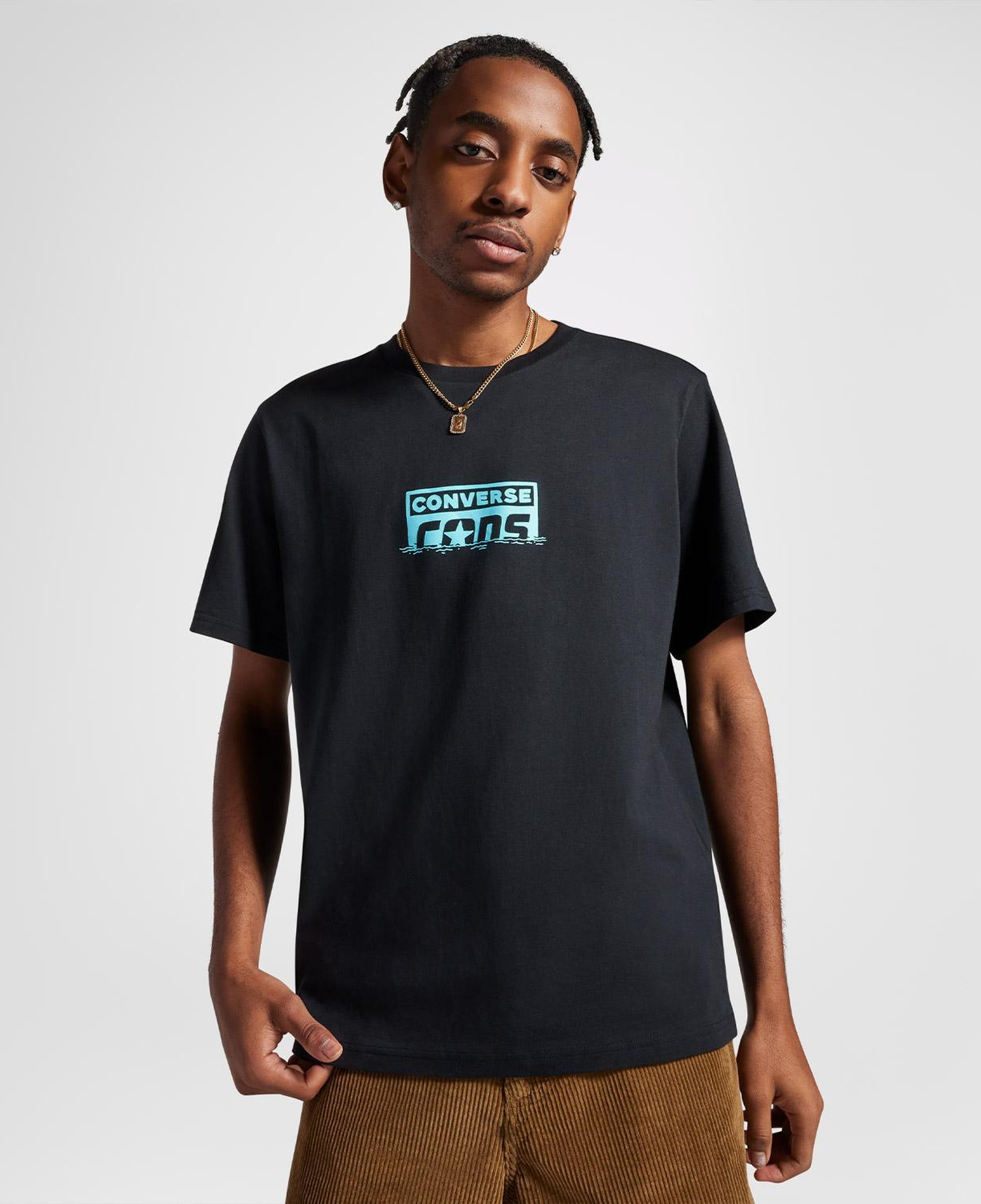 Converse Skeleton Water Ski Erkek Siyah T-Shirt