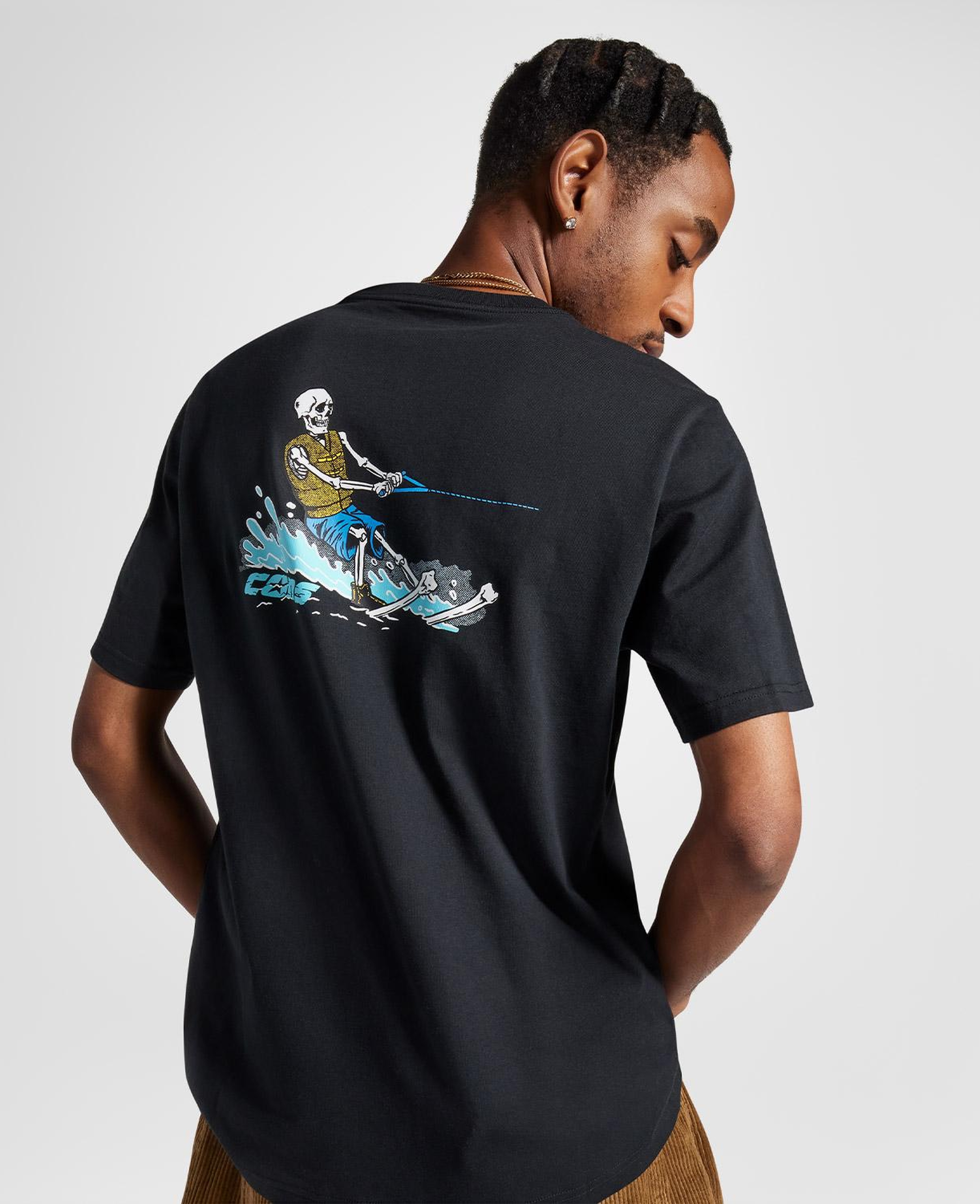 Converse Skeleton Water Ski Erkek Siyah T-Shirt