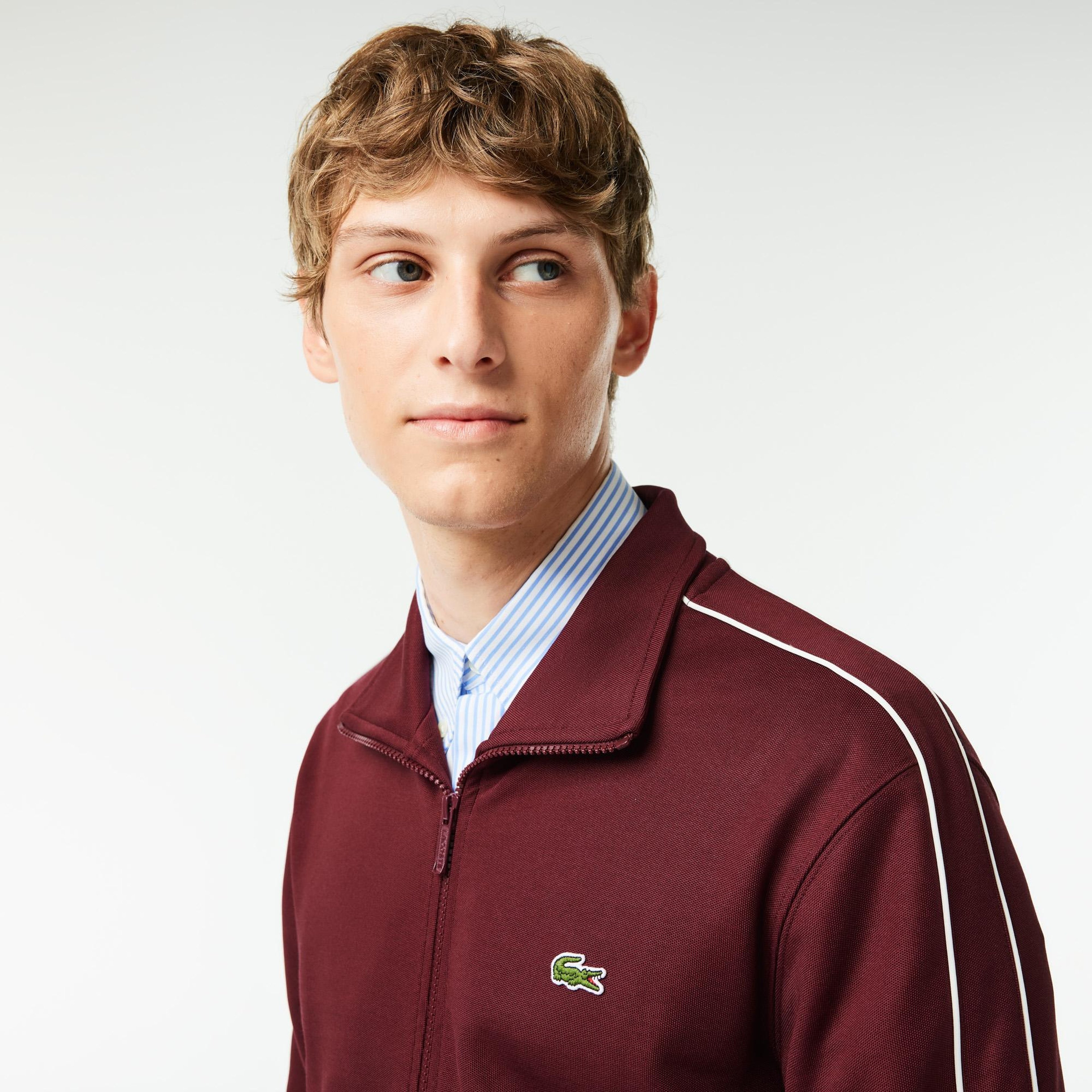 Lacoste Erkek Regular Fit Fermuarlı Kırmızı Sweatshirt