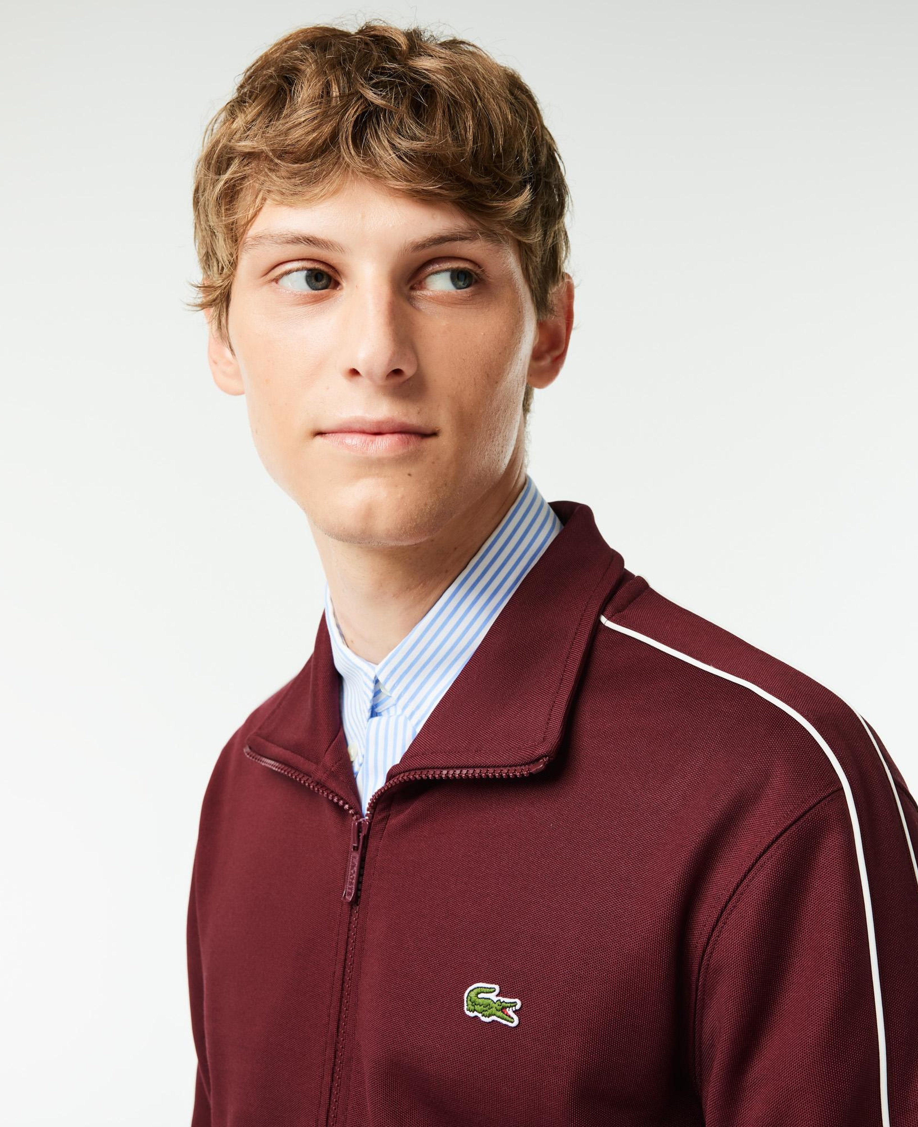 Lacoste Erkek Regular Fit Fermuarlı Kırmızı Sweatshirt