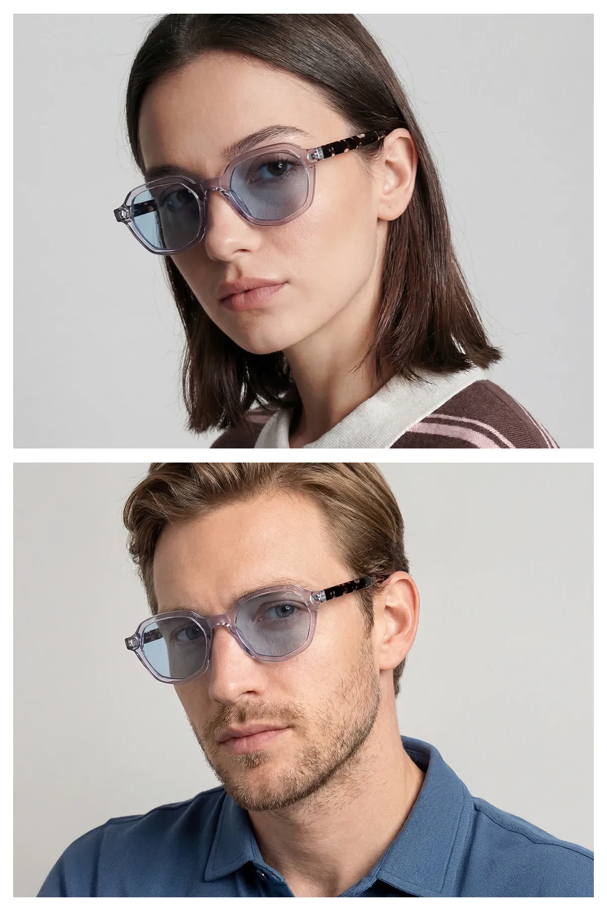 Mihenk C8 Açık Gri Unisex Güneş Gözlüğü