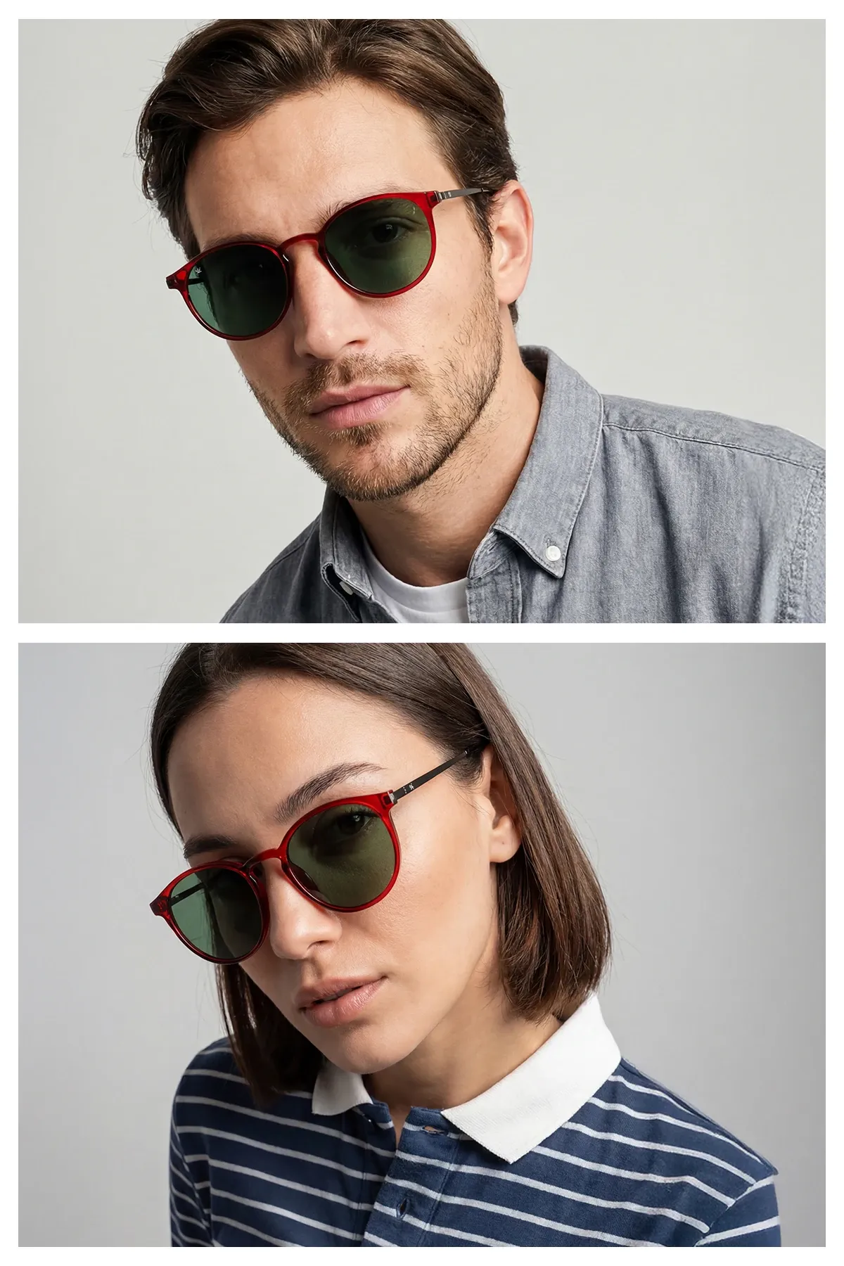 Sitrin C11 Bordo Asetat Unisex Güneş Gözlüğü