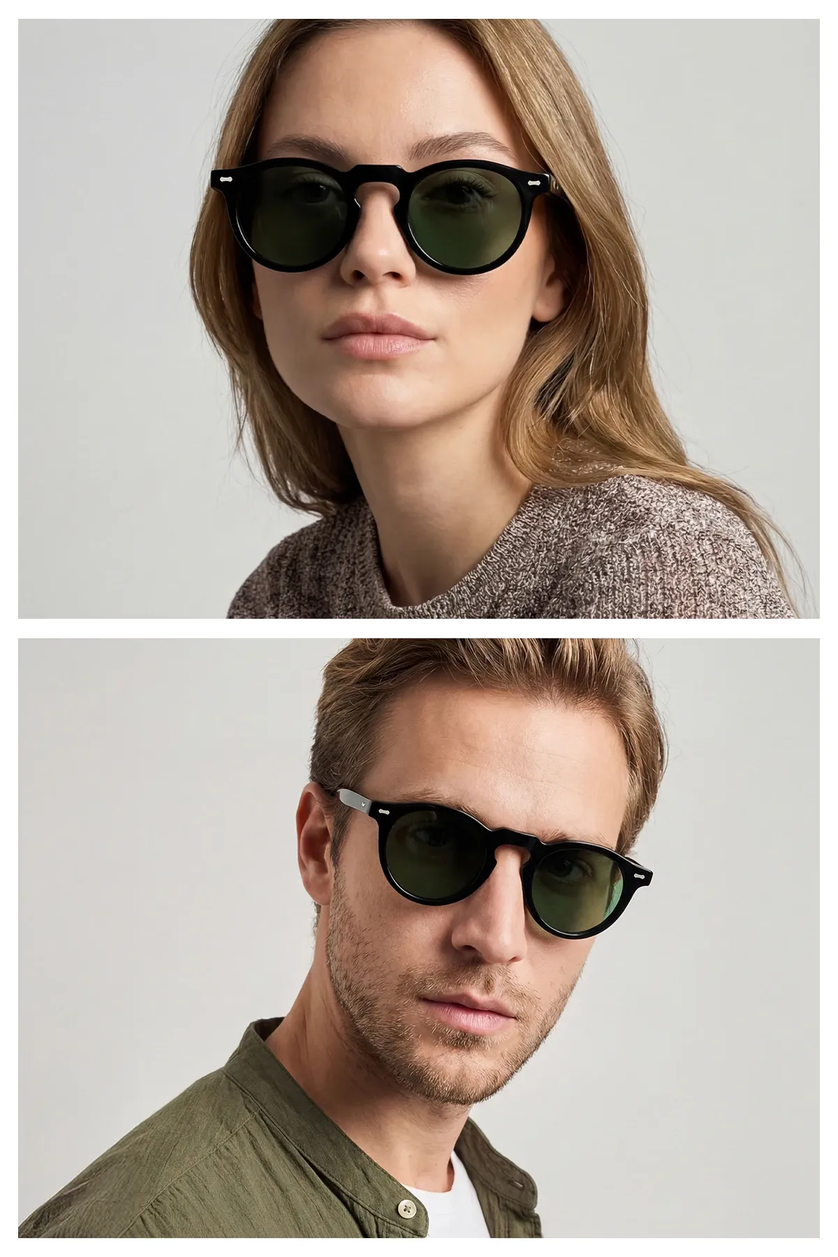 EOH4006 C1 Siyah Asetat Unisex Güneş Gözlüğü