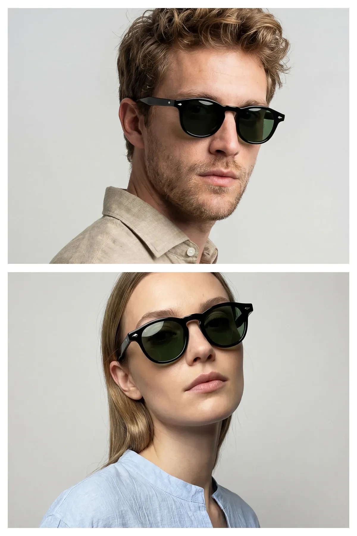 EOH4007 C1 Siyah Asetat Unisex Güneş Gözlüğü