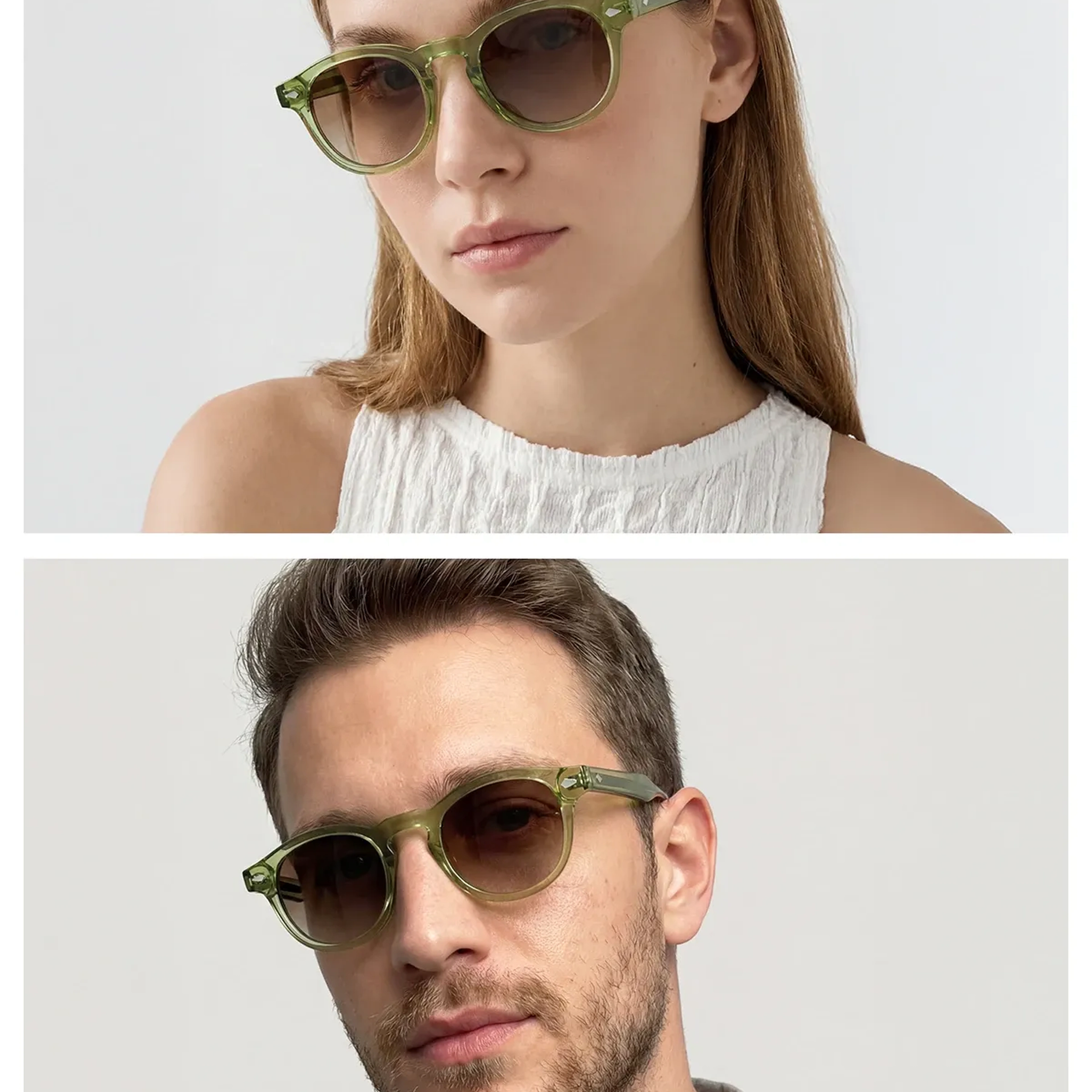 EOH4007 C6 Haki Asetat Unisex Güneş Gözlüğü