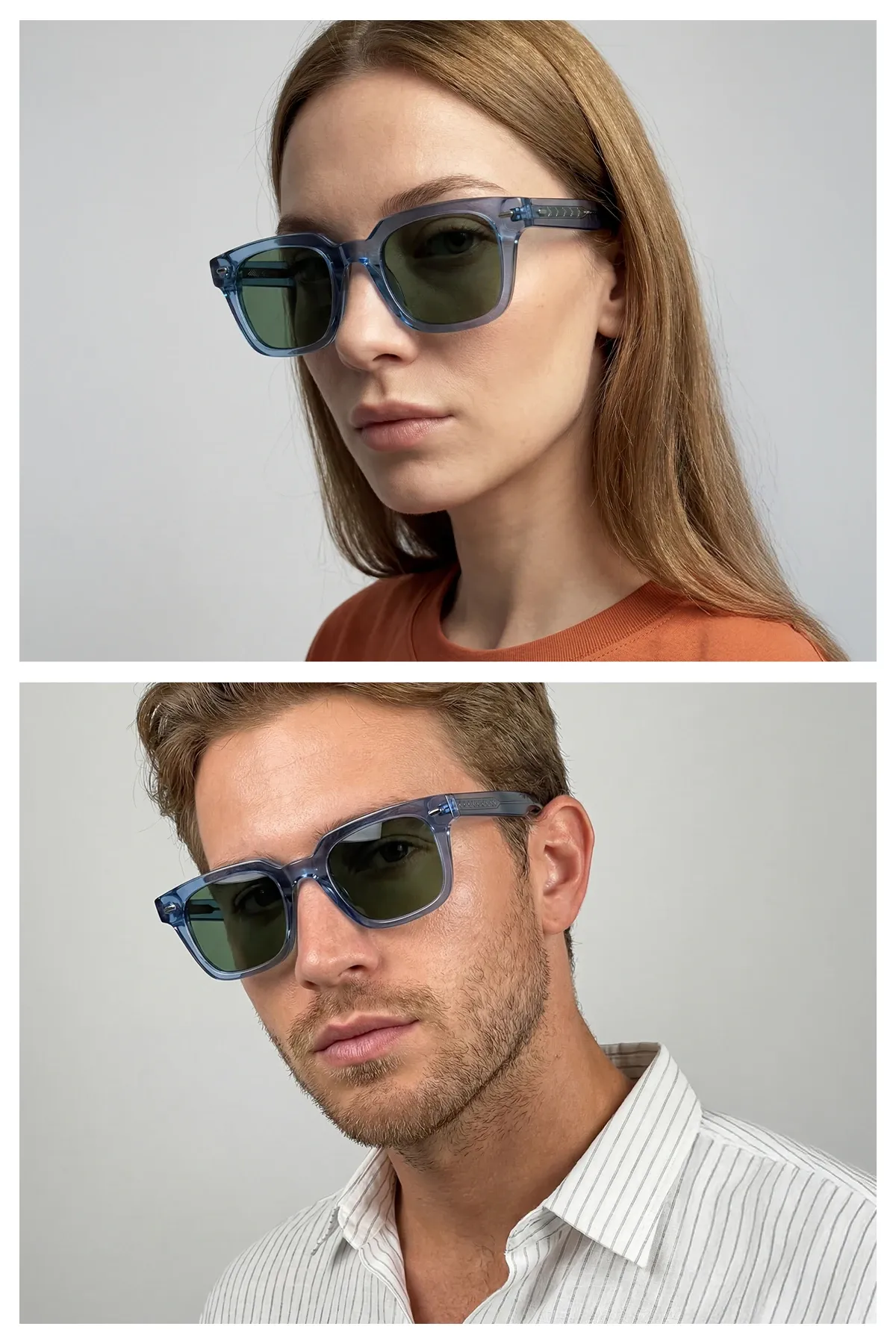 EOH4009 C4 Mavi Asetat Unisex Güneş Gözlüğü