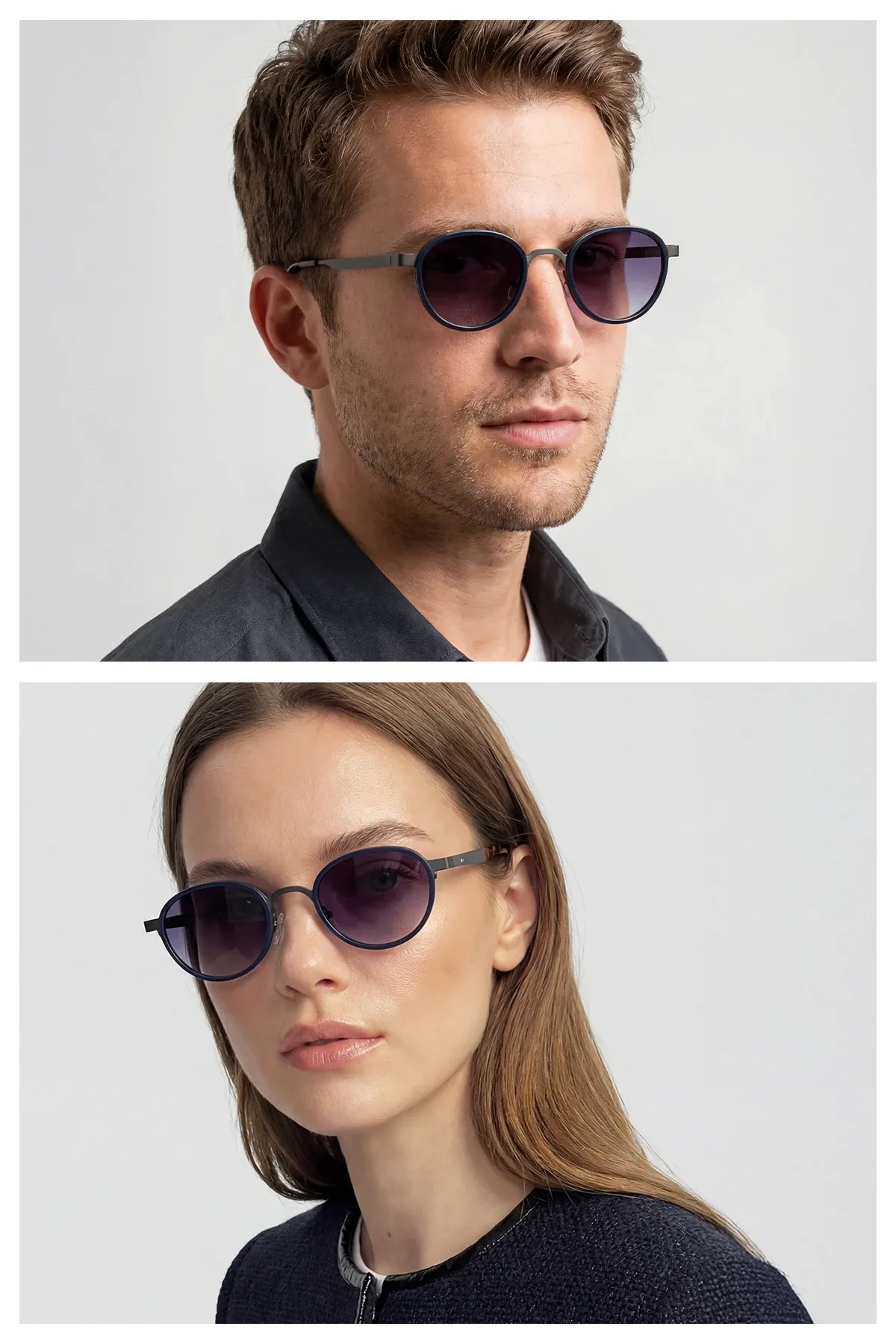 EOH4010 C4 Lacivert/Gri Metal Unisex Güneş Gözlüğü