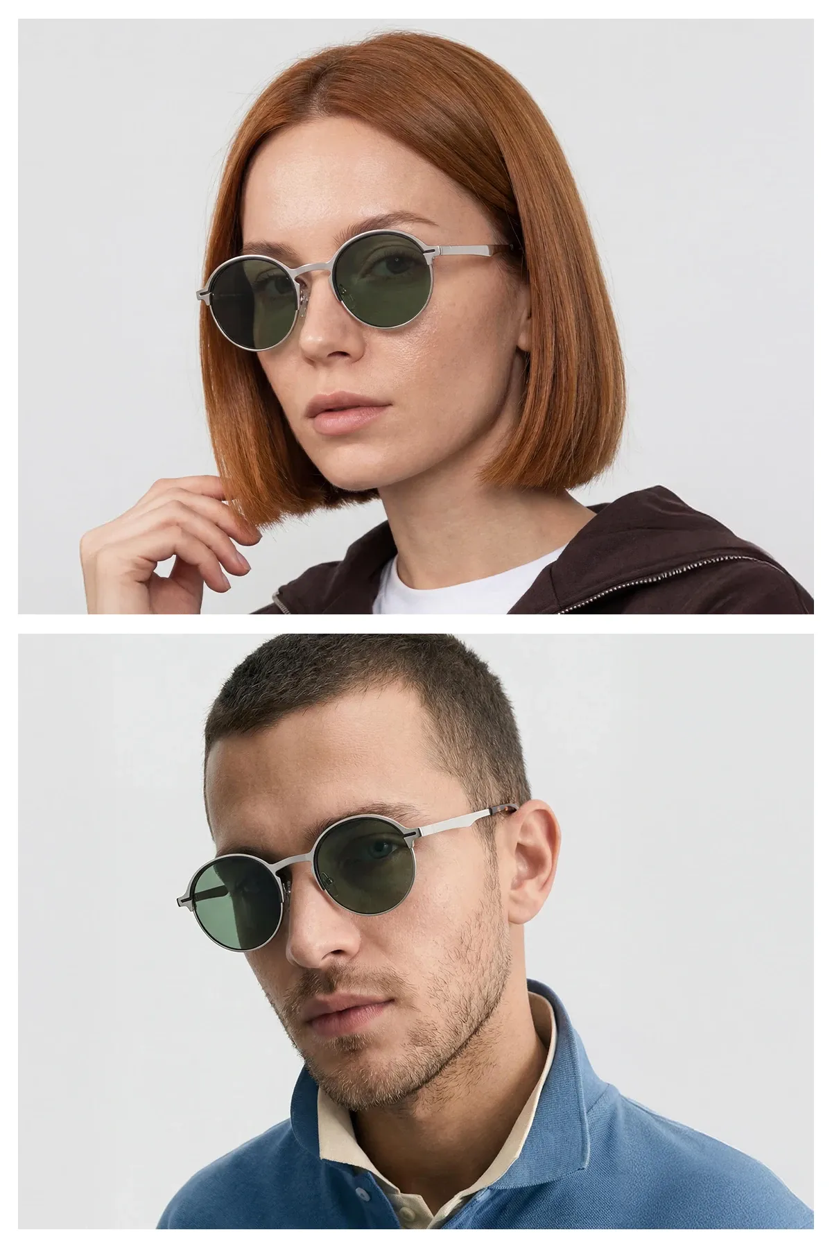EOH4013 C2 Gümüş Metal Unisex Güneş Gözlüğü