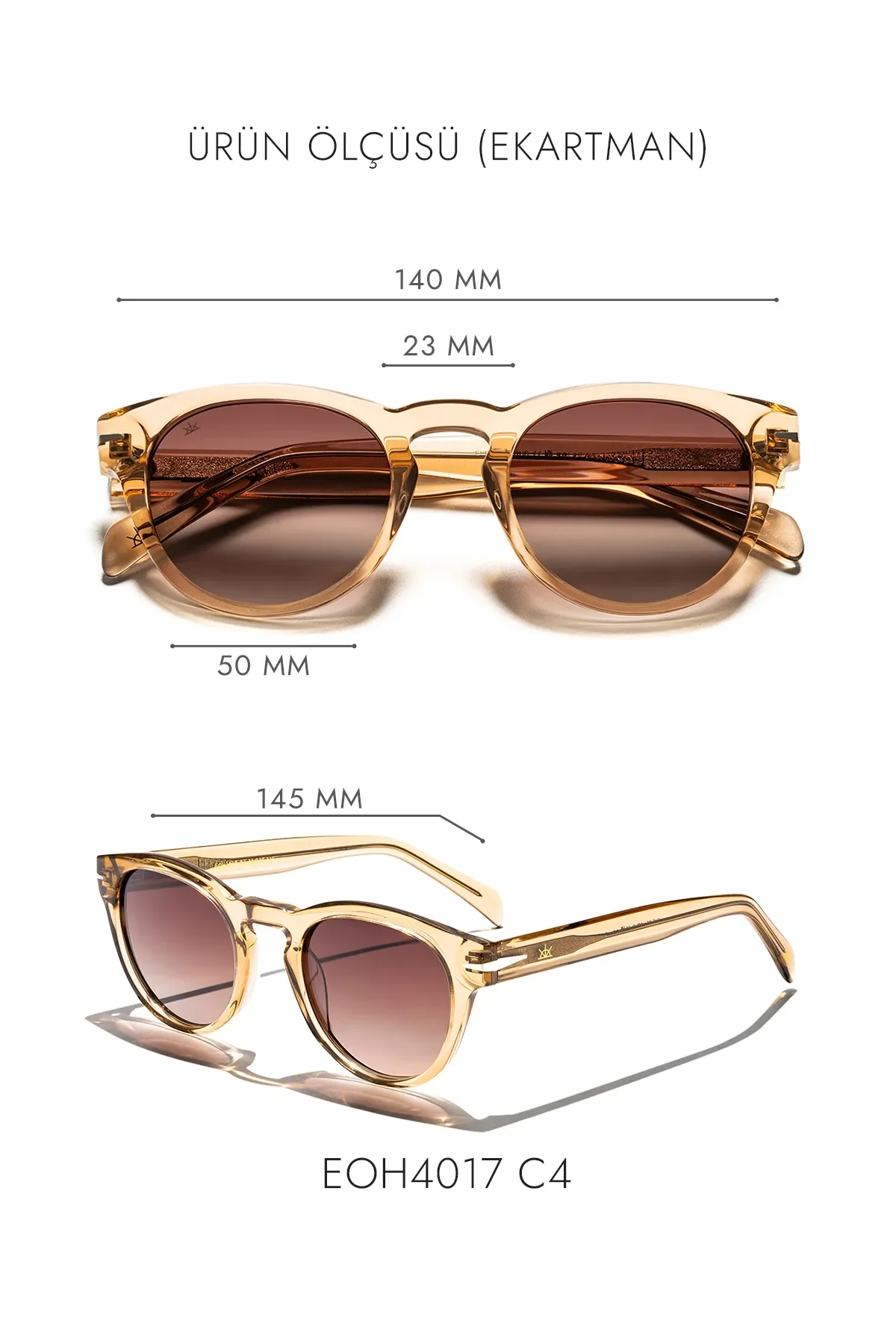 EOH4017 C4 Bal Köpüğü Asetat Unisex Güneş Gözlüğü