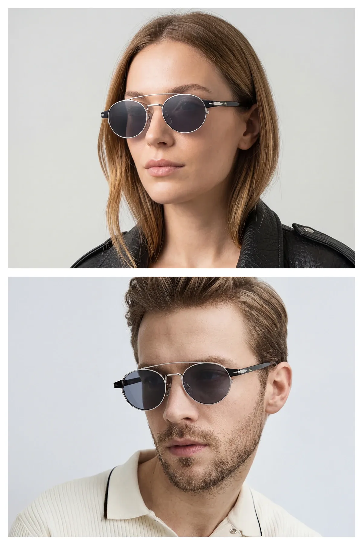 EOH4019 C1 Gümüş/Siyah Metal Unisex Güneş Gözlüğü