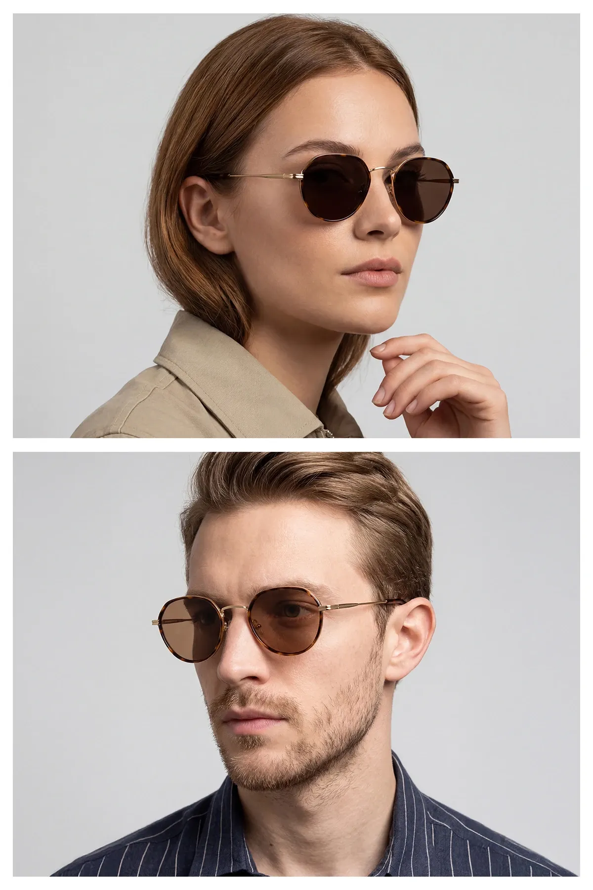 EOH4020 C2 Sarı Metal Unisex Güneş Gözlüğü
