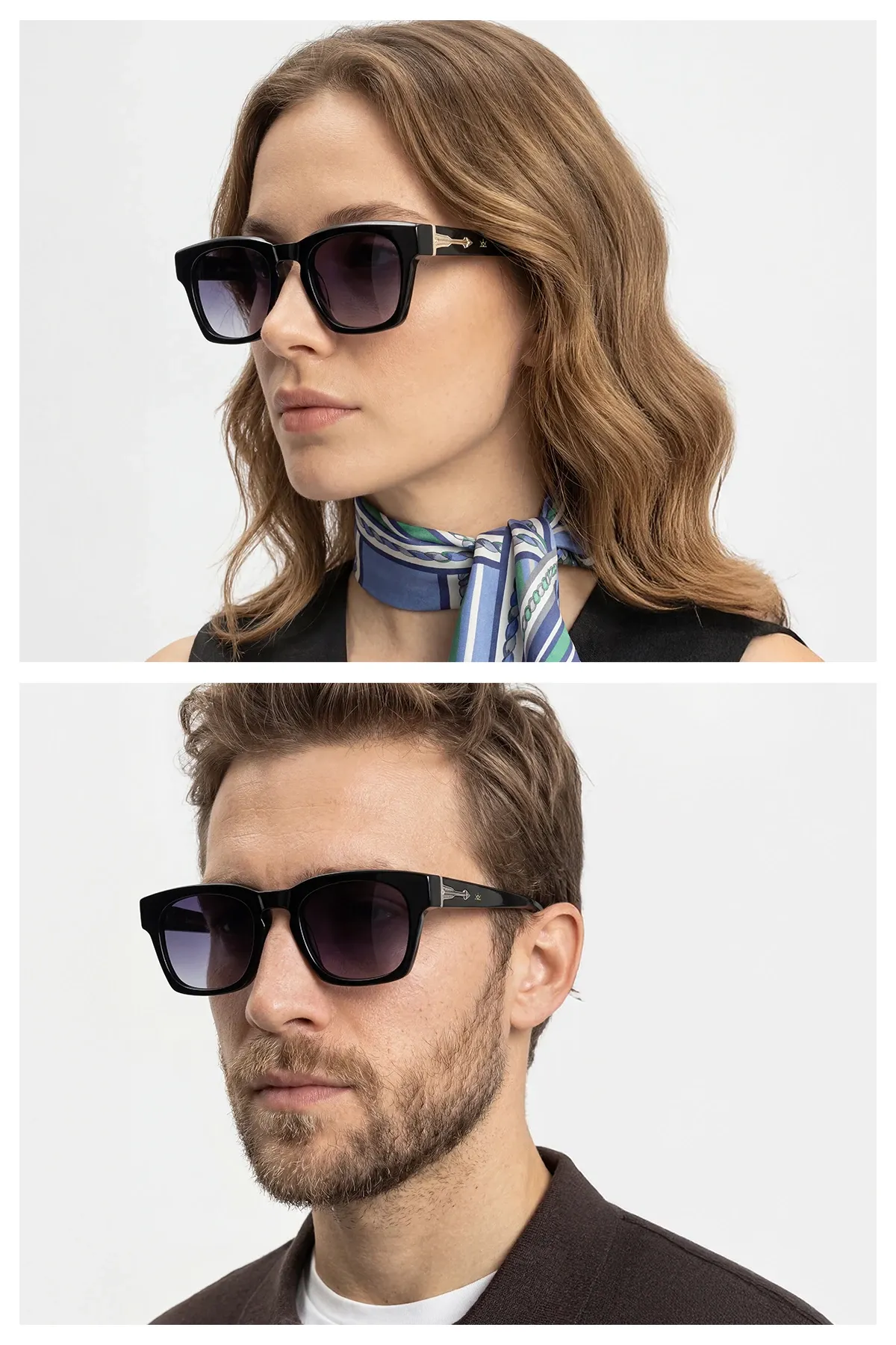 EOH4024 C1 Siyah Asetat Unisex Güneş Gözlüğü