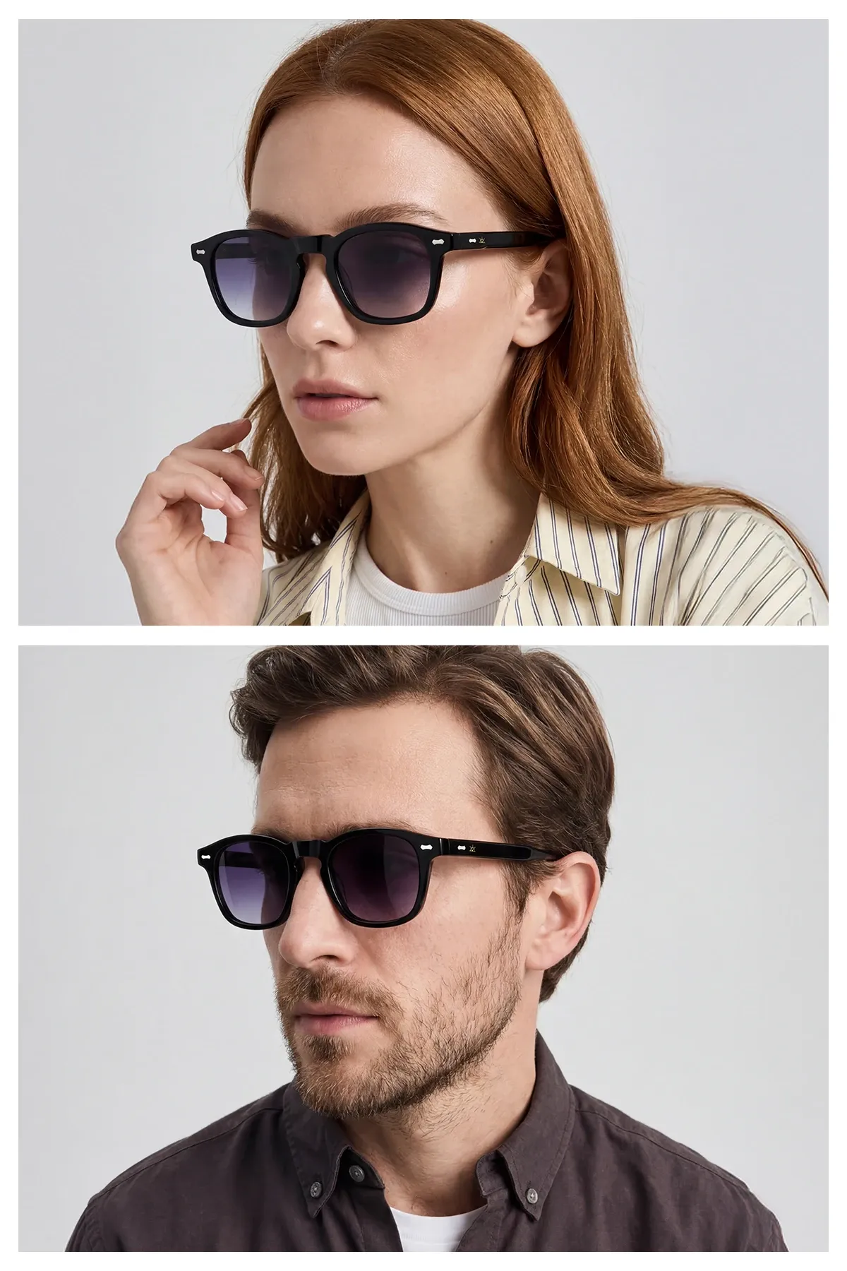 EOH4025 C1 Siyah Asetat Unisex Güneş Gözlüğü
