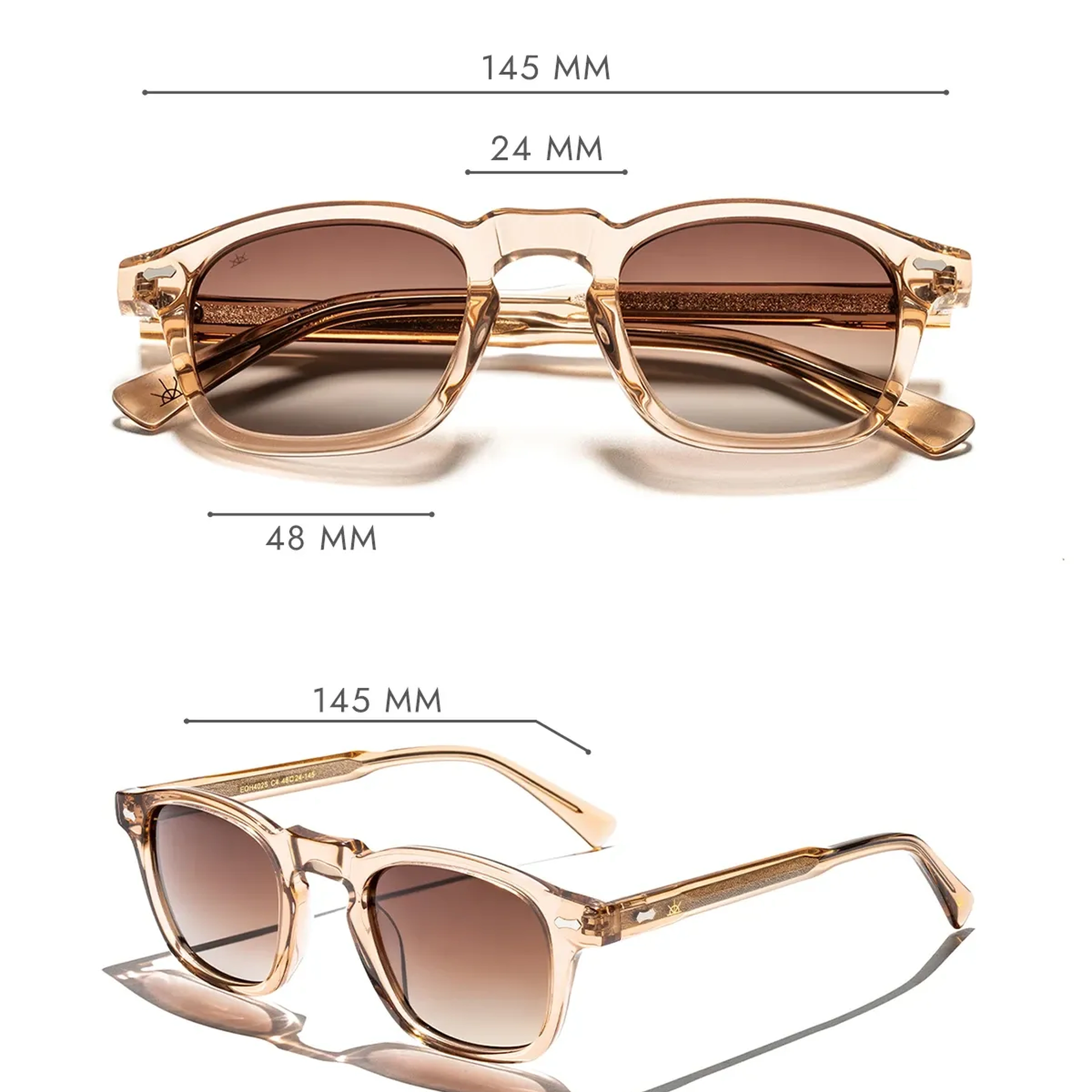 EOH4025 C4 Bal Köpüğü Asetat Unisex Güneş Gözlüğü