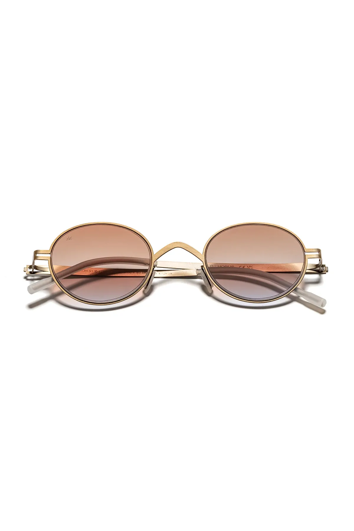 EOH5000 C2 Kahverengi Ultra Hafif Metal Yuvarlak Unisex Güneş Gözlüğü