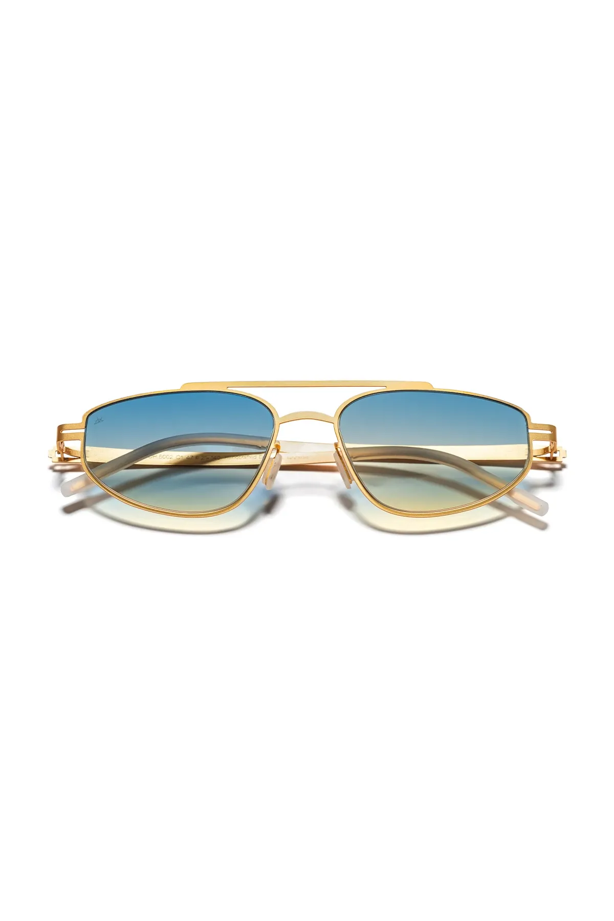 EOH5002 C1 Mavi Degrade Ultra Hafif Metal Geometrik Unisex Güneş Gözlüğü