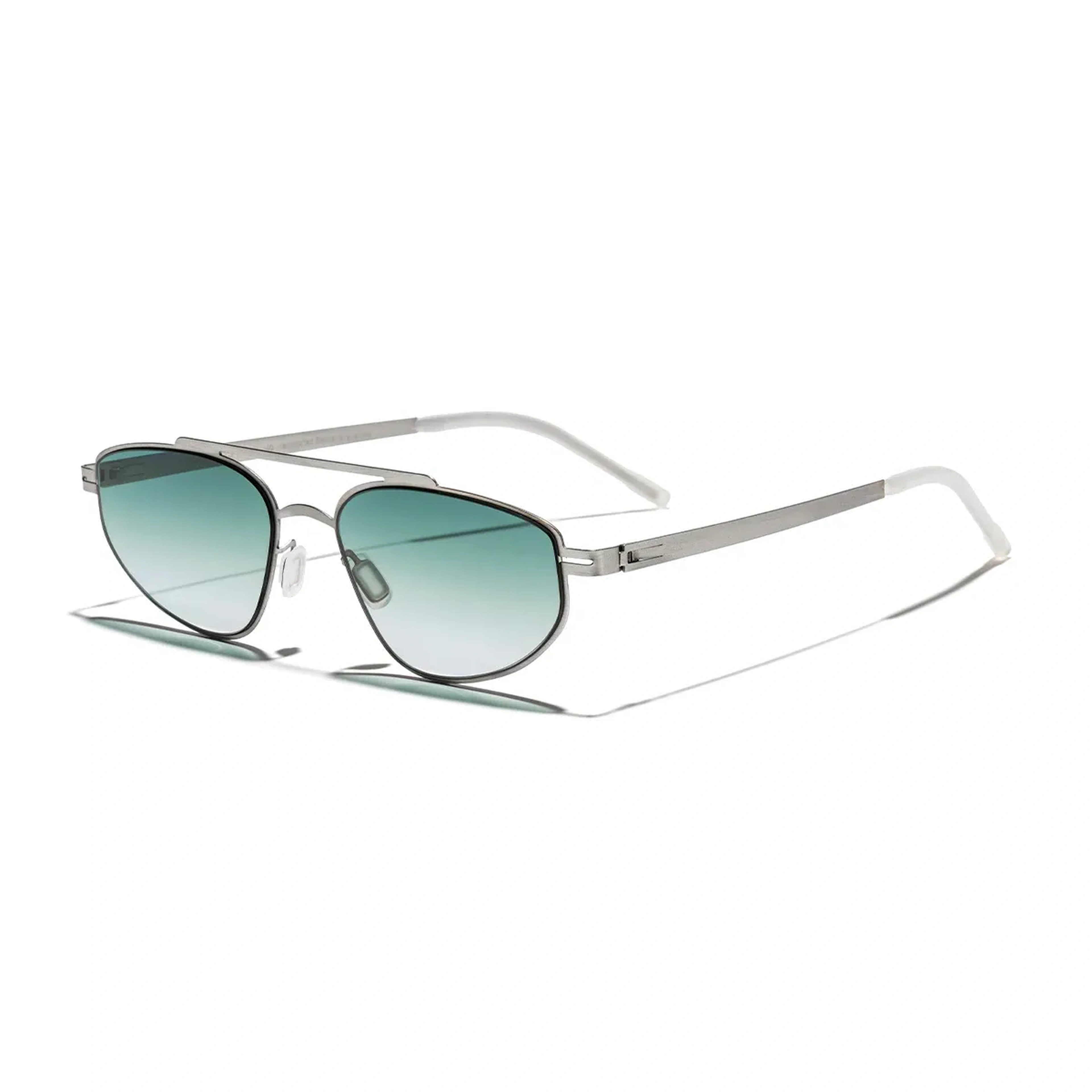 EOH5002 C2 Yeşil Degrade Ultra Hafif Metal Geometrik Unisex Güneş Gözlüğü