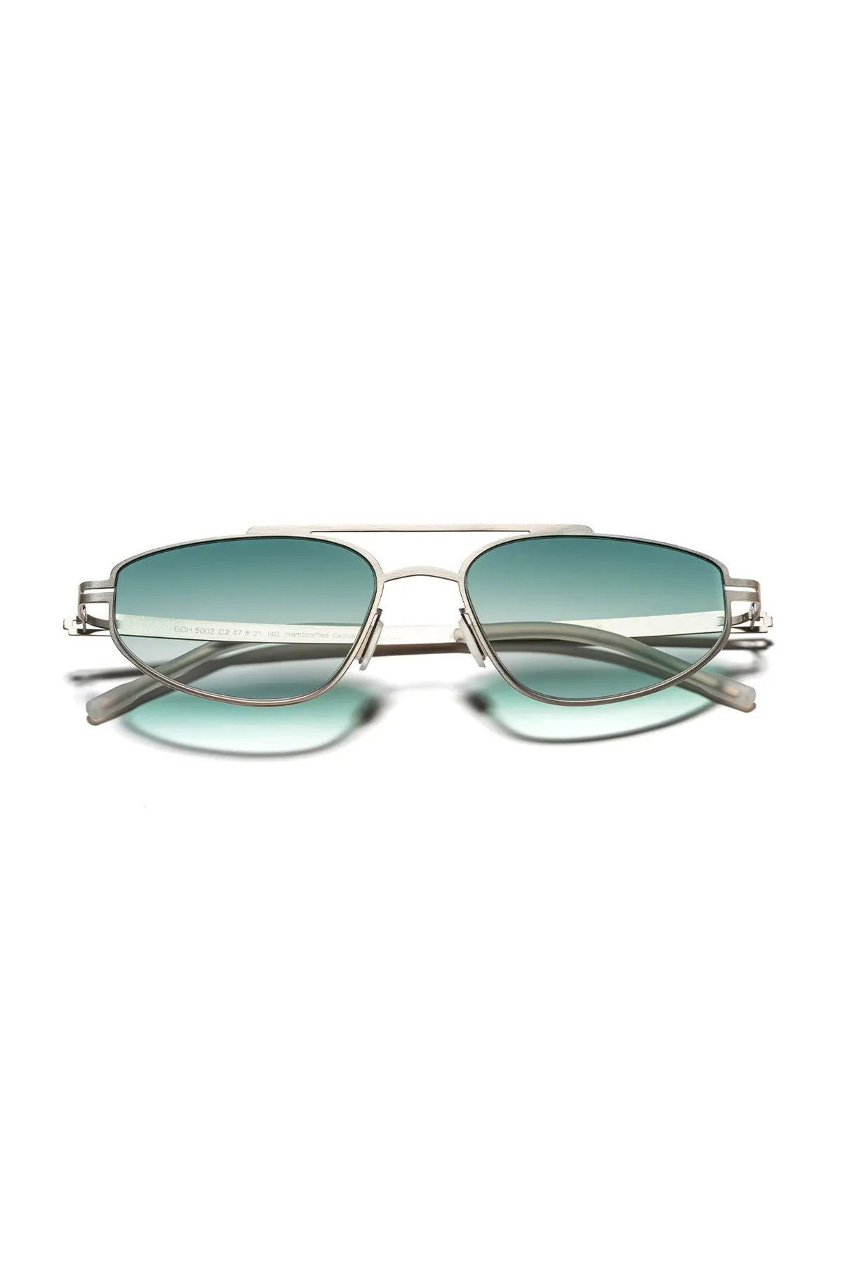 EOH5002 C2 Yeşil Degrade Ultra Hafif Metal Geometrik Unisex Güneş Gözlüğü