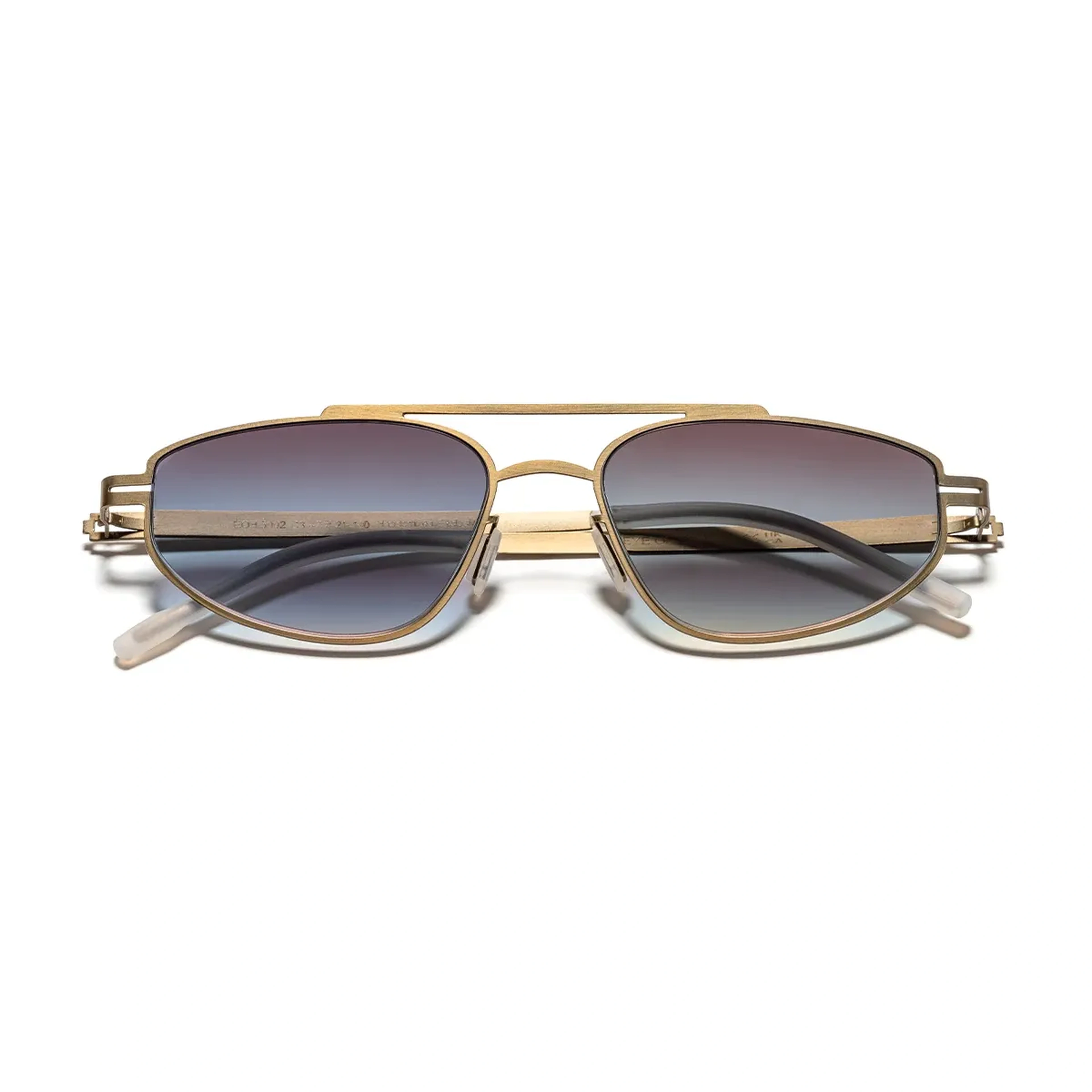 EOH5002 C3 Kahverengi Ultra Hafif Metal Geometrik Unisex Güneş Gözlüğü