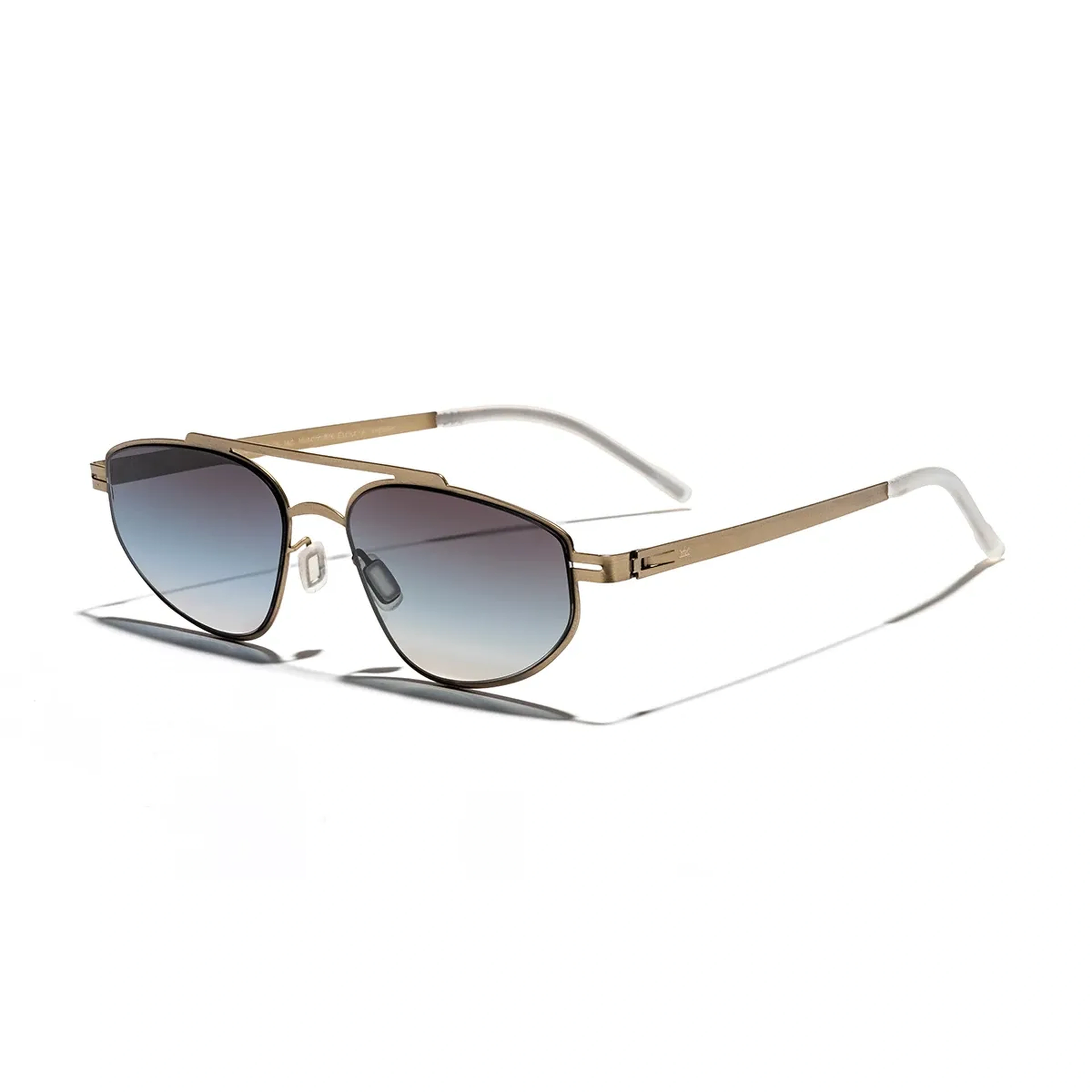 EOH5002 C3 Kahverengi Ultra Hafif Metal Geometrik Unisex Güneş Gözlüğü