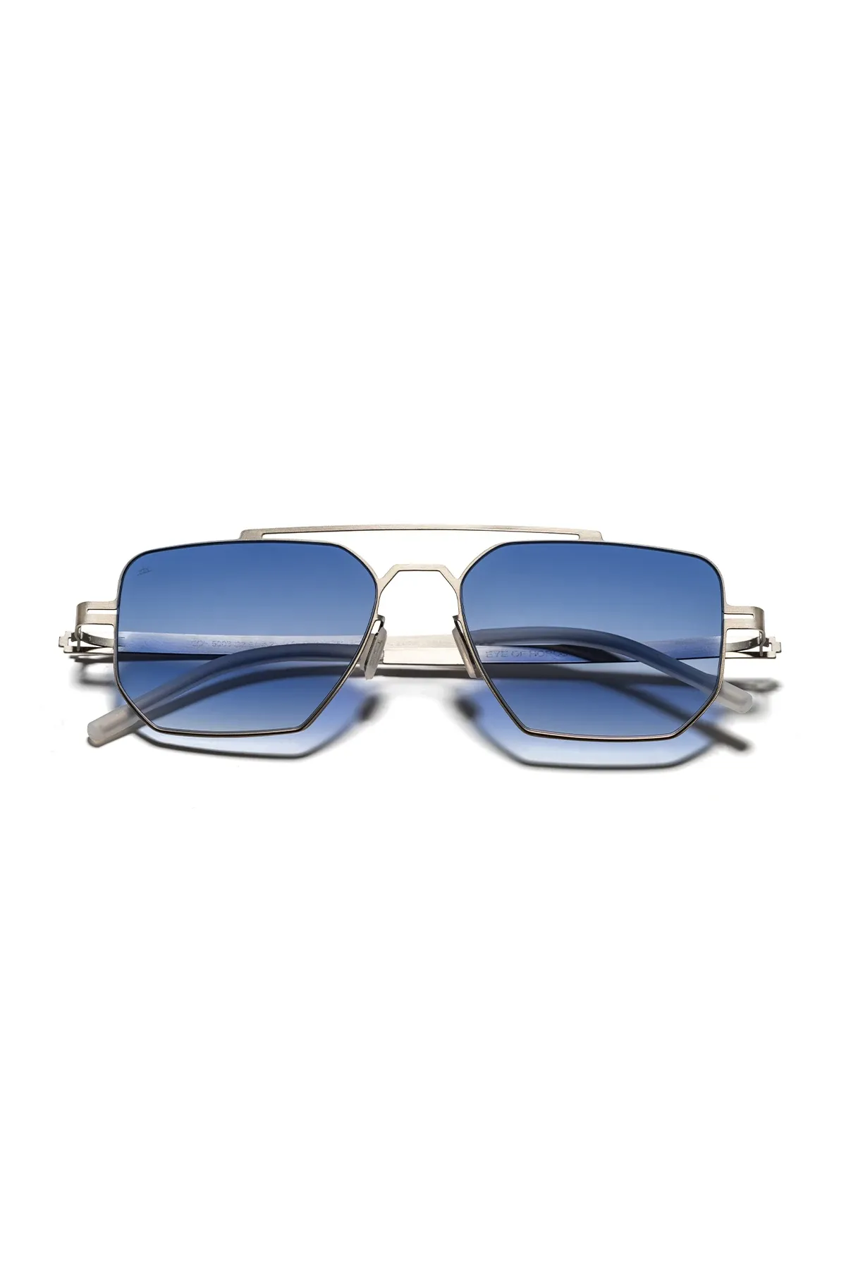 EOH5003 C2 Mavi Degrade Ultra Hafif Metal Geometrik Unisex Güneş Gözlüğü