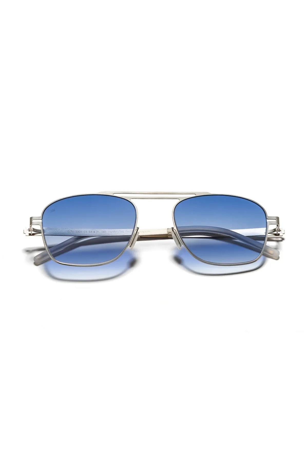 EOH5004 C1 Mavi Degrade Ultra Hafif Metal Kare Unisex Güneş Gözlüğü