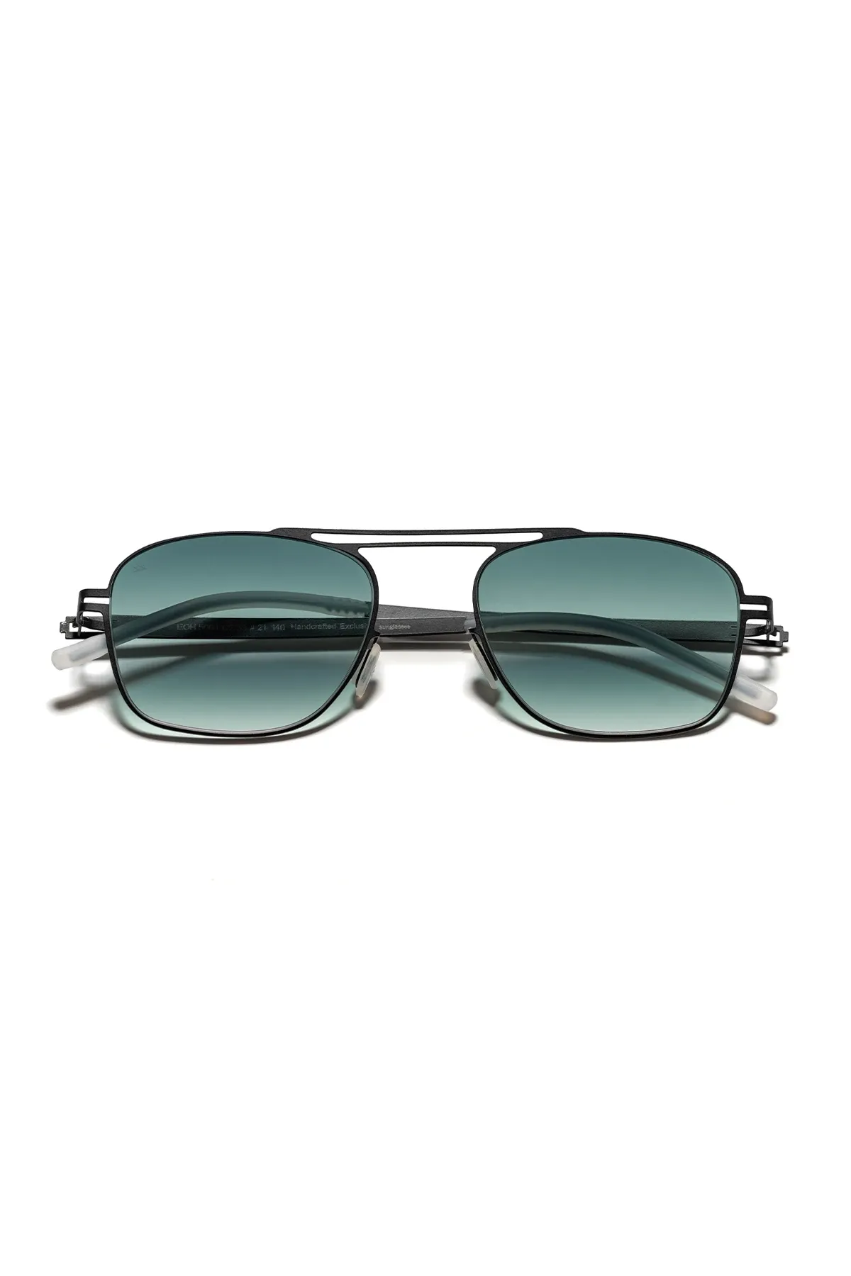 EOH5004 C2 Yeşil Degrade Ultra Hafif Metal Kare Unisex Güneş Gözlüğü