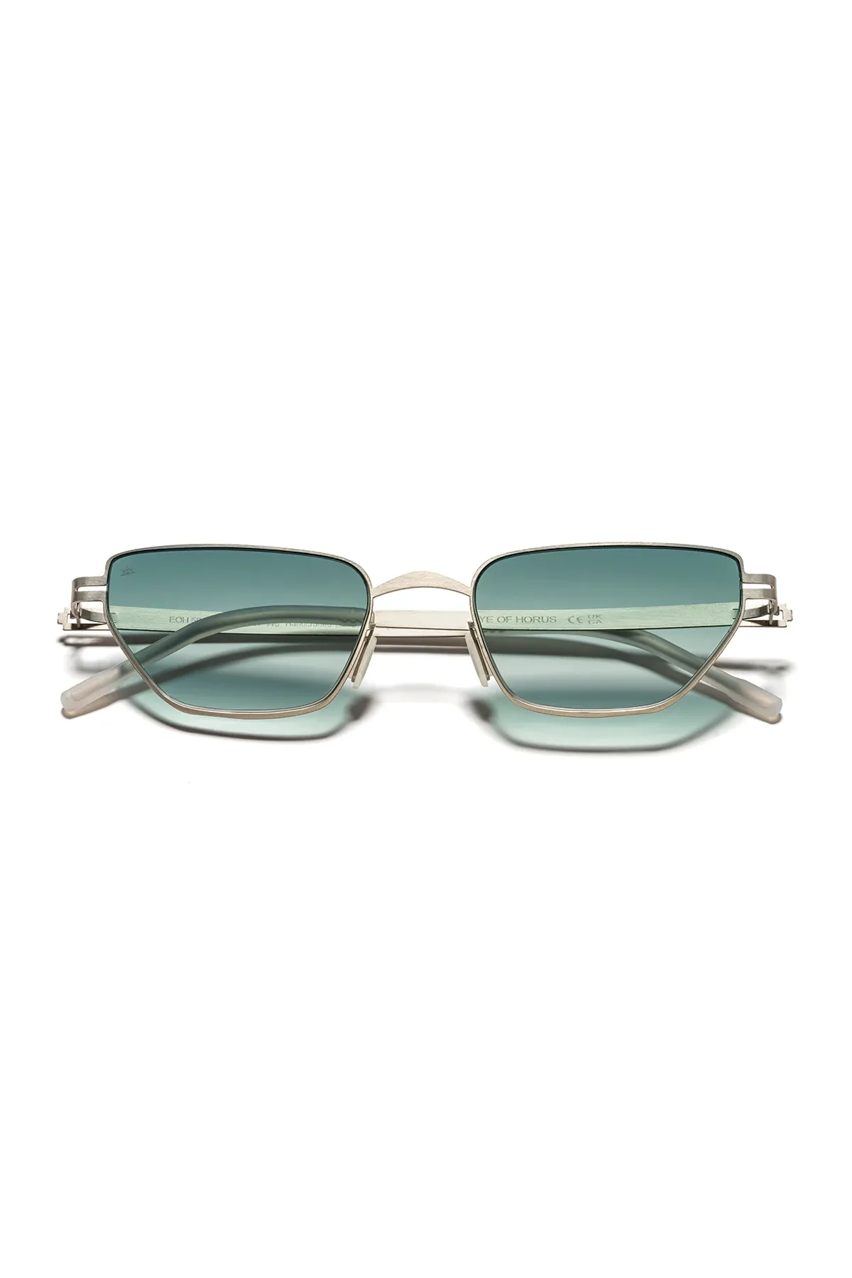 EOH5005 C1 Yeşil Degrade Ultra Hafif Metal Cat Eye Unisex Güneş Gözlüğü