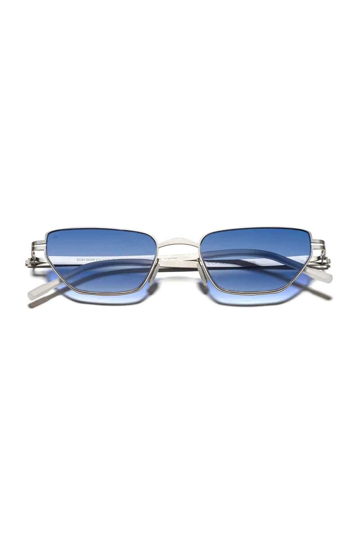 EOH5005 C2 Mavi Degrade Ultra Hafif Metal Cat Eye Unisex Güneş Gözlüğü