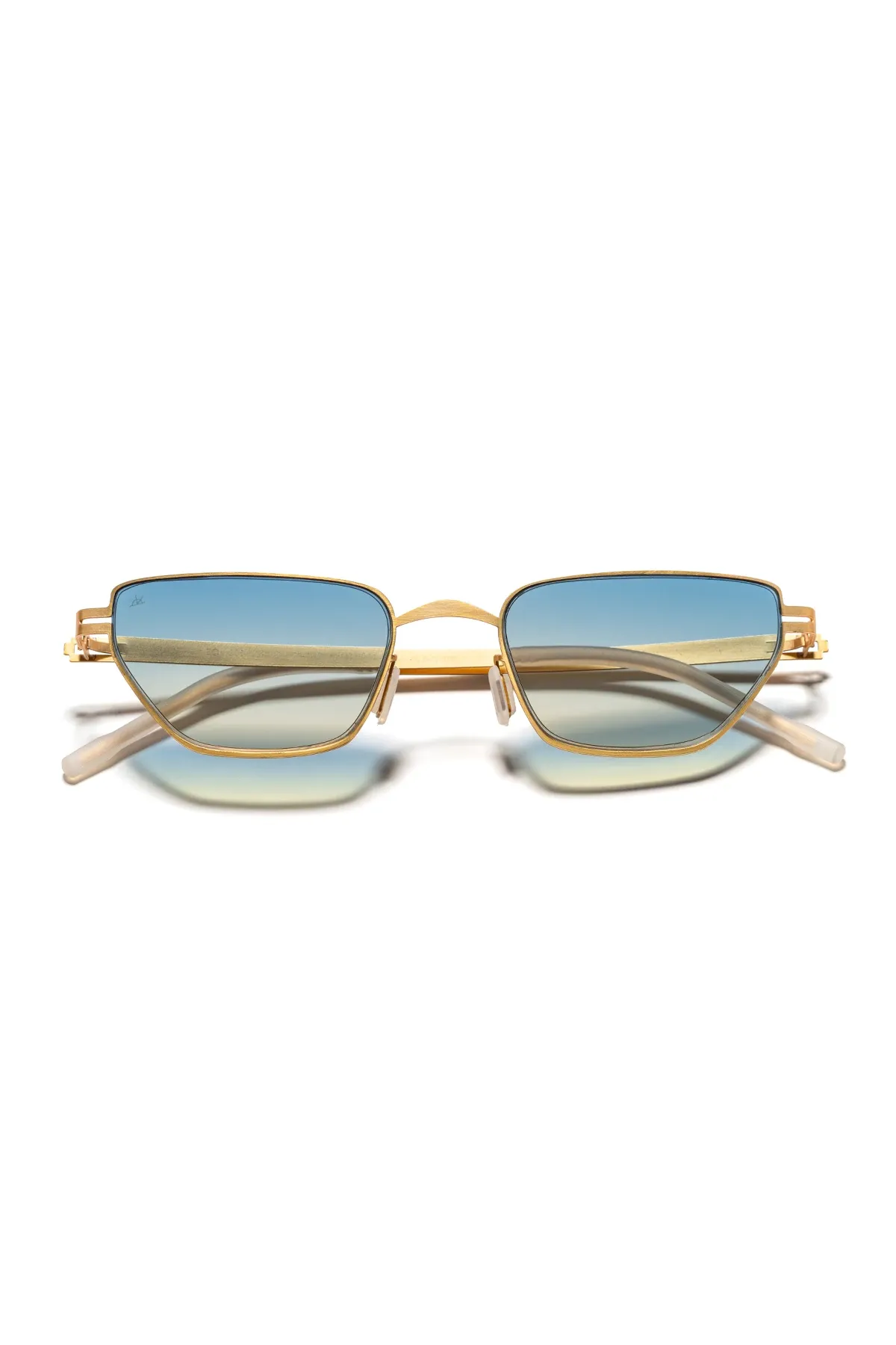 EOH5005 C3 Sarı Ultra Hafif Metal Unisex Cat Eye Güneş Gözlüğü