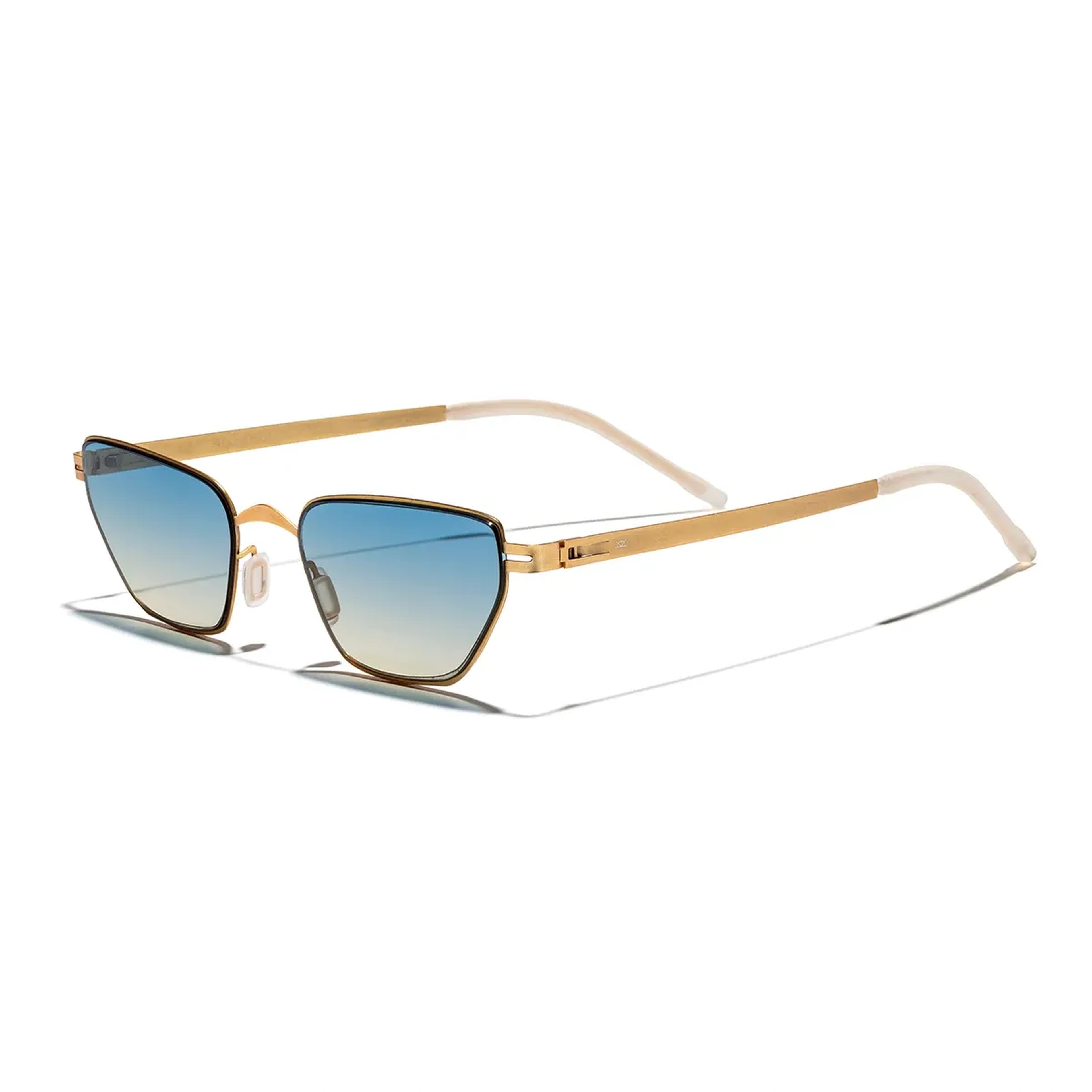 EOH5005 C3 Sarı Ultra Hafif Metal Unisex Cat Eye Güneş Gözlüğü