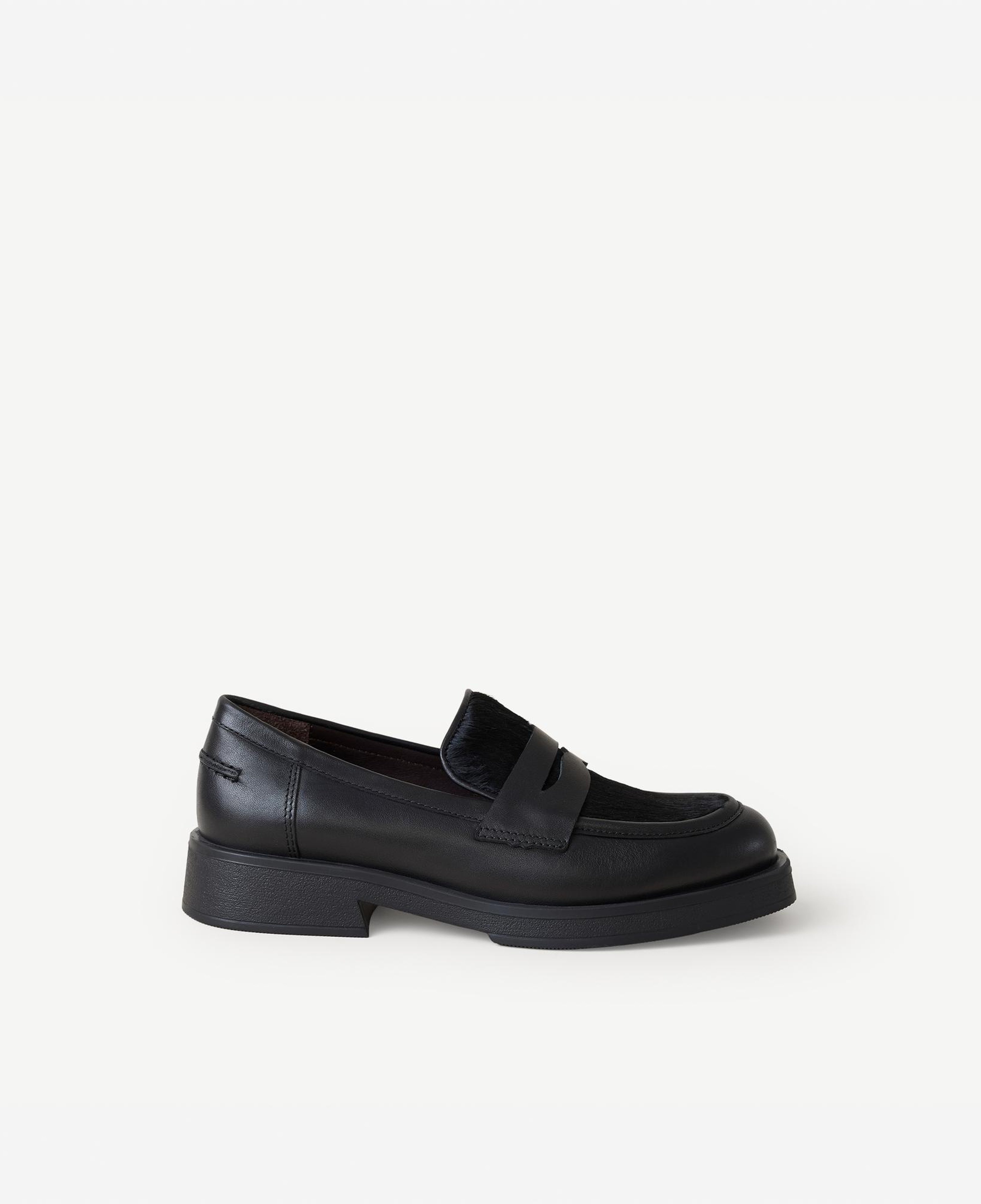 YARGICI Tay Tüylü Deri Loafer