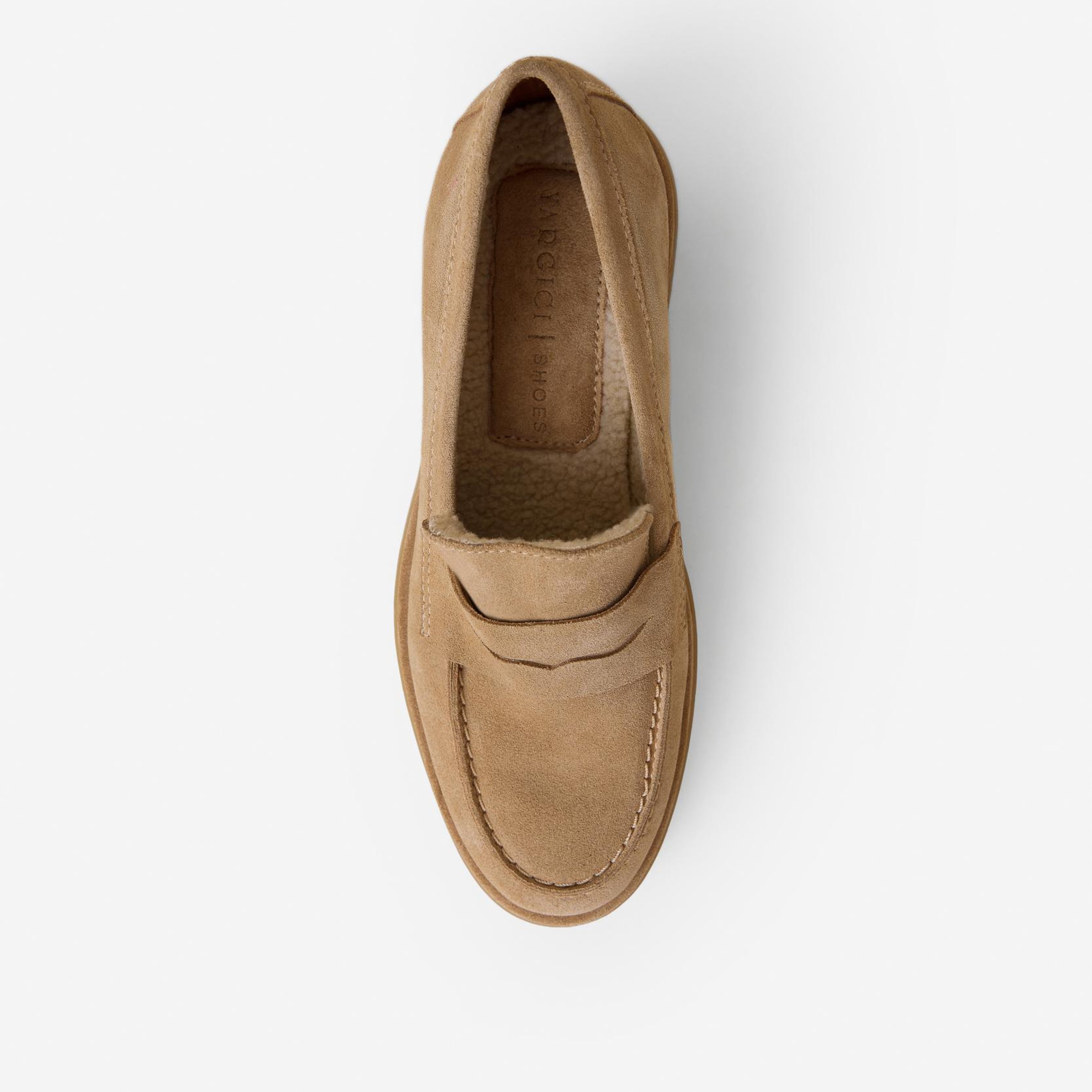 YARGICI Kürklü Süet Loafer