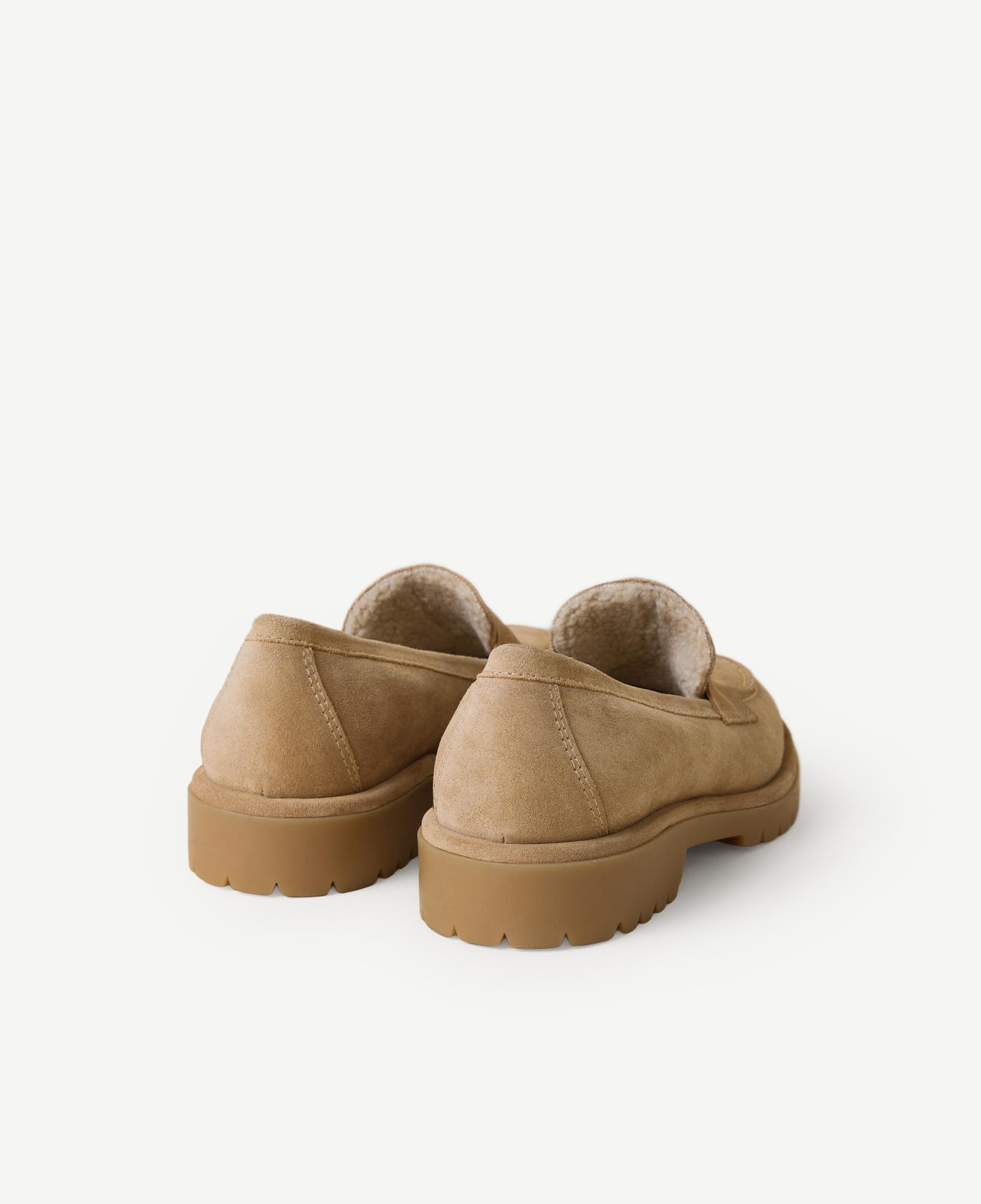 YARGICI Kürklü Süet Loafer