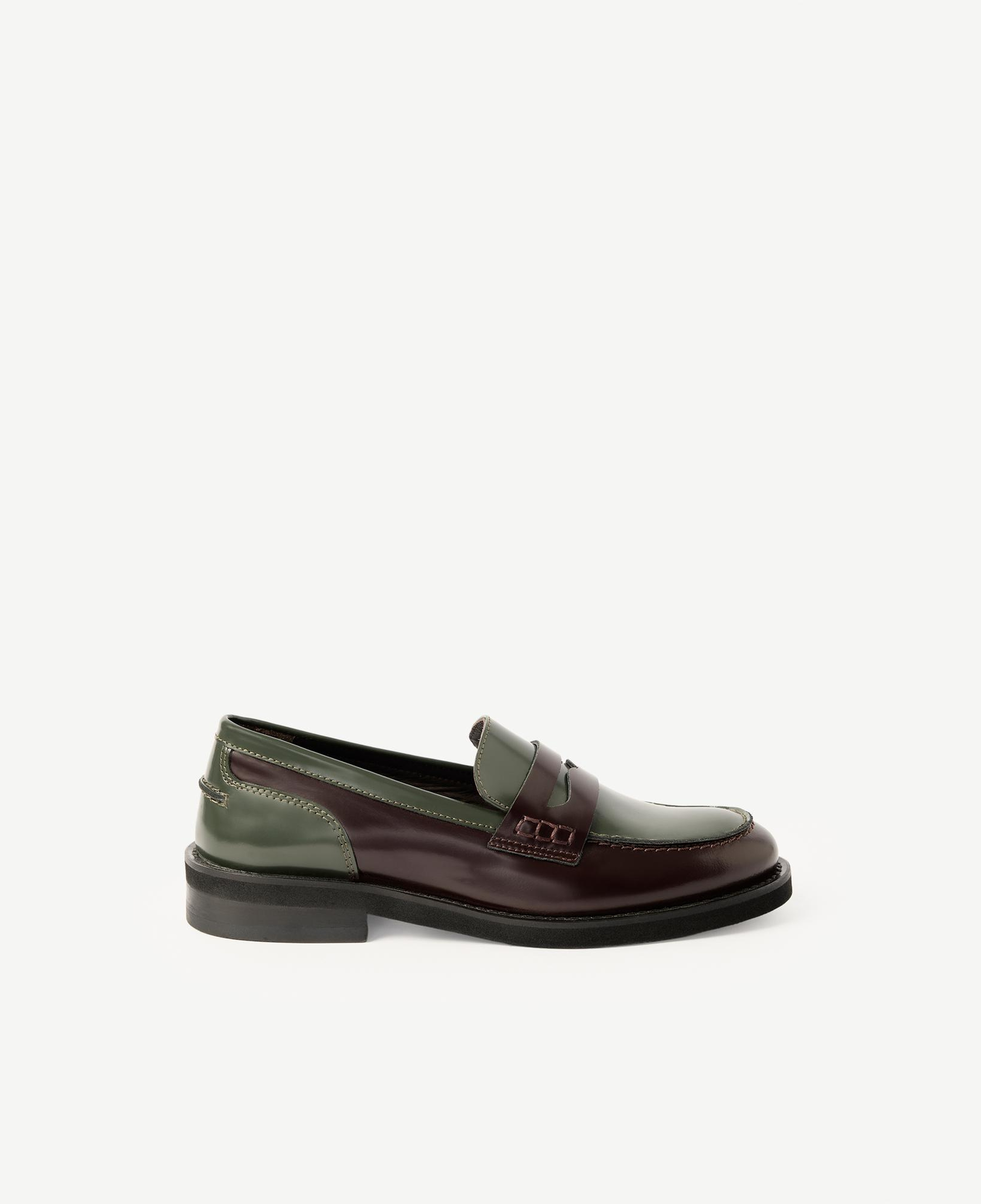 YARGICI Renkli Açma Deri Loafer