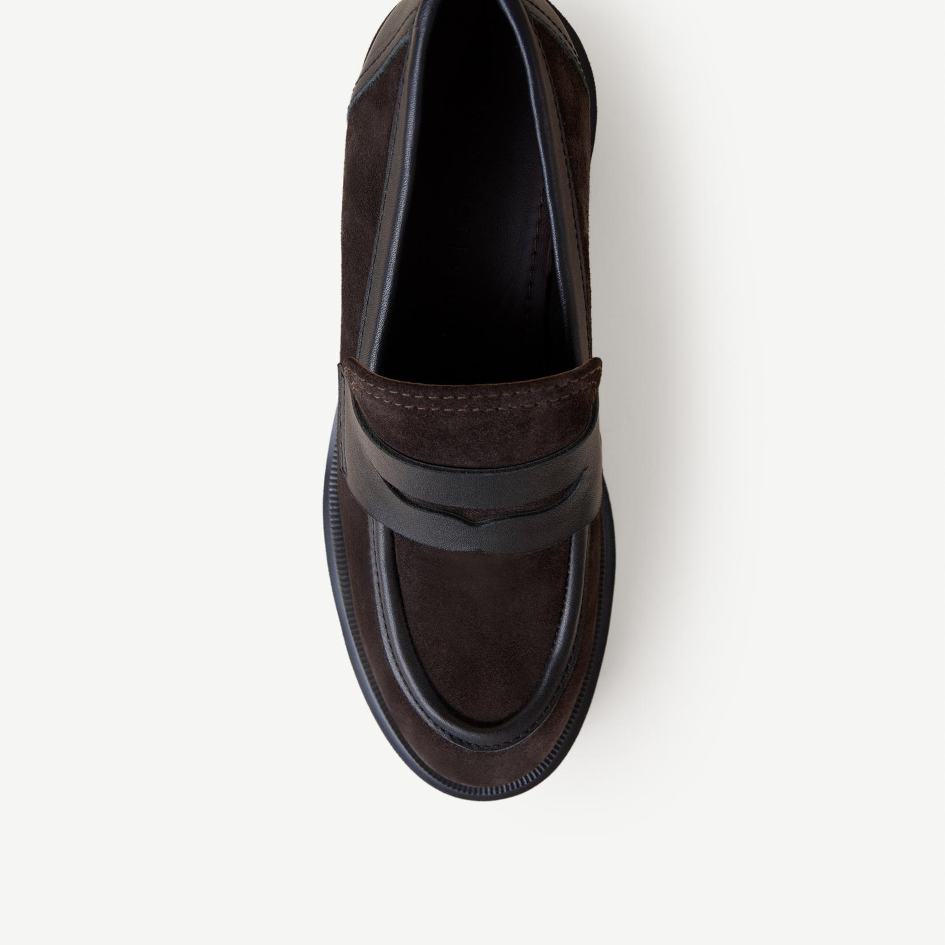 YARGICI Süet Yüksek Taban Loafer