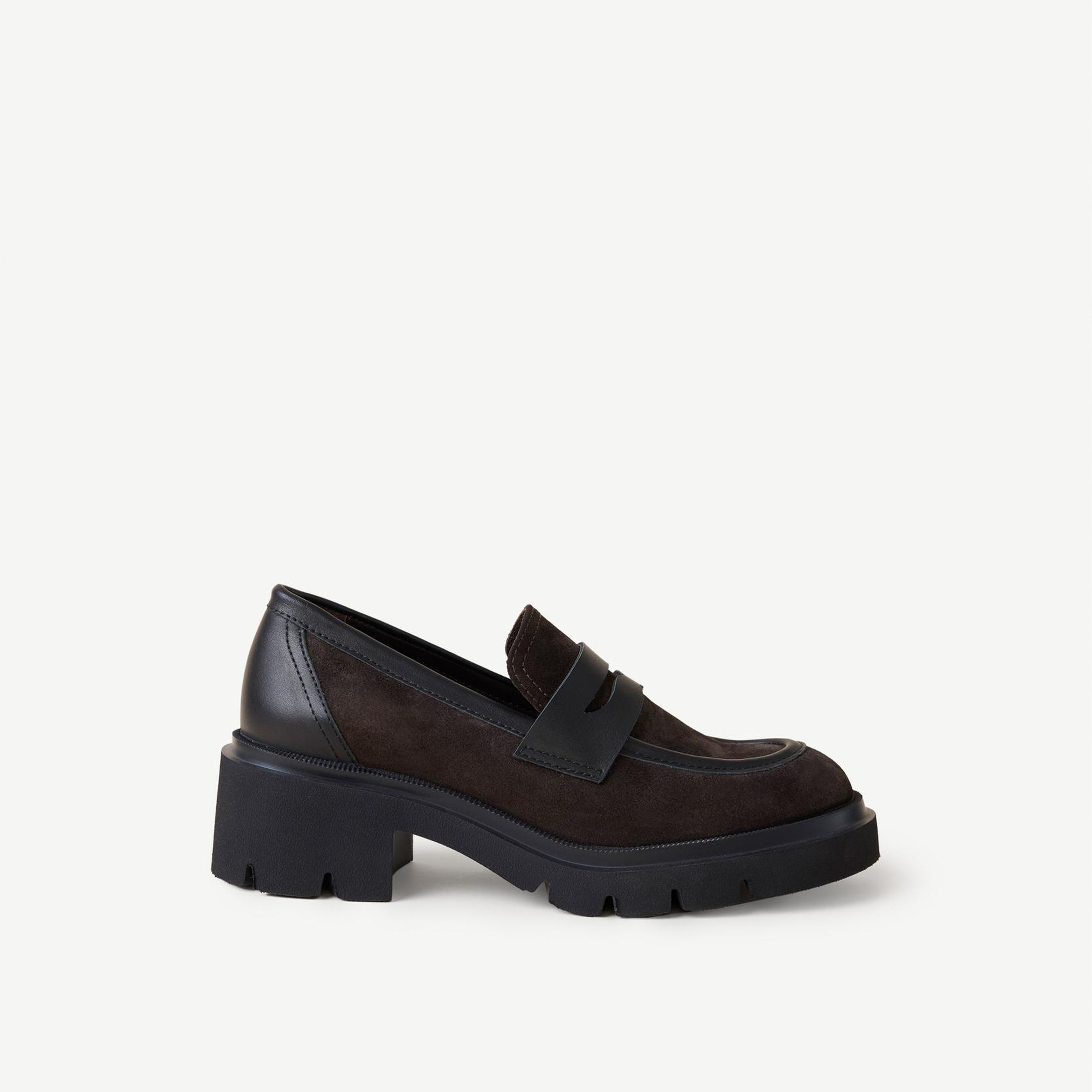YARGICI Süet Yüksek Taban Loafer