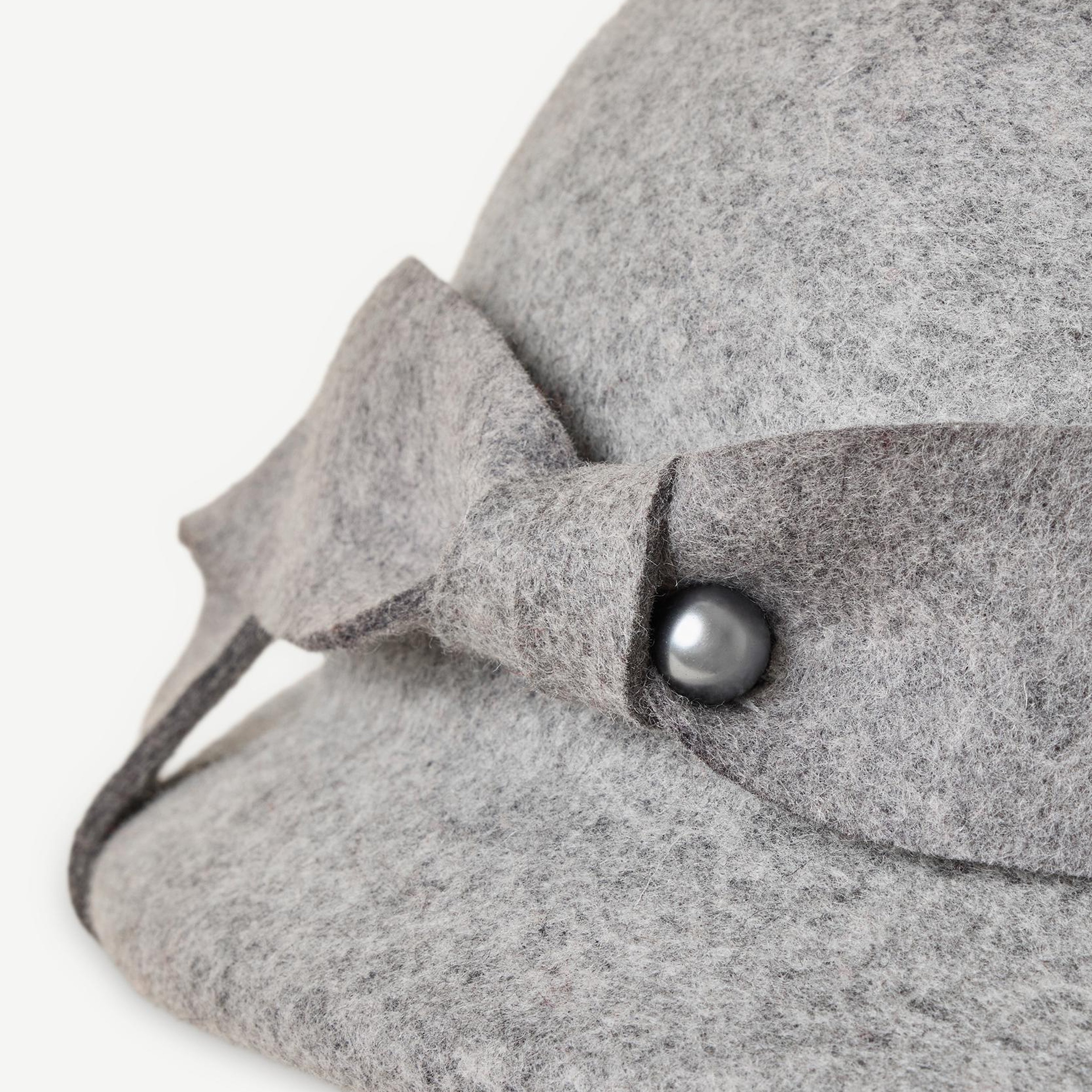 YARGICI Fiyonk Detaylı Yün Şapka