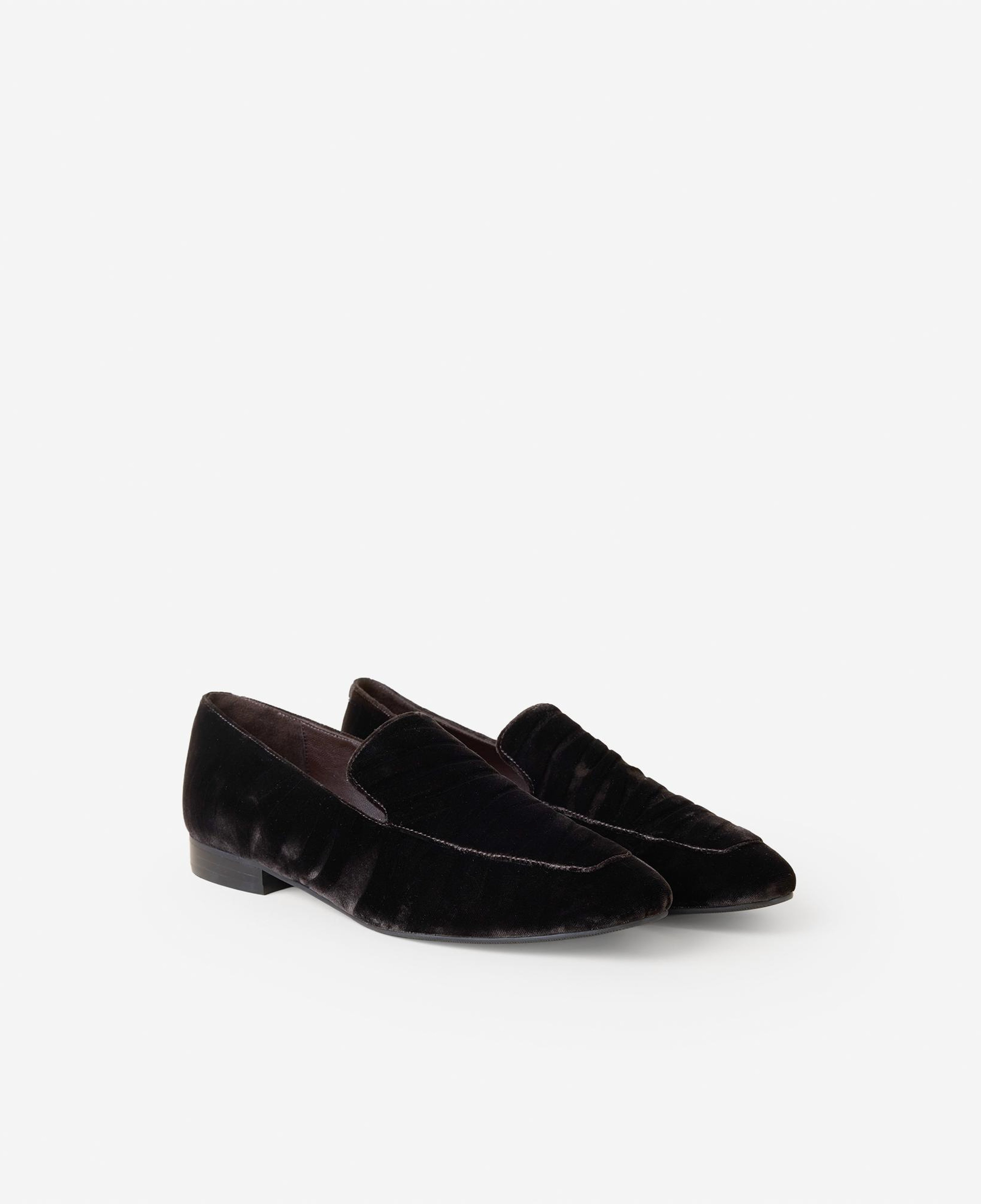 YARGICI Kadife Zebra Baskılı Loafer
