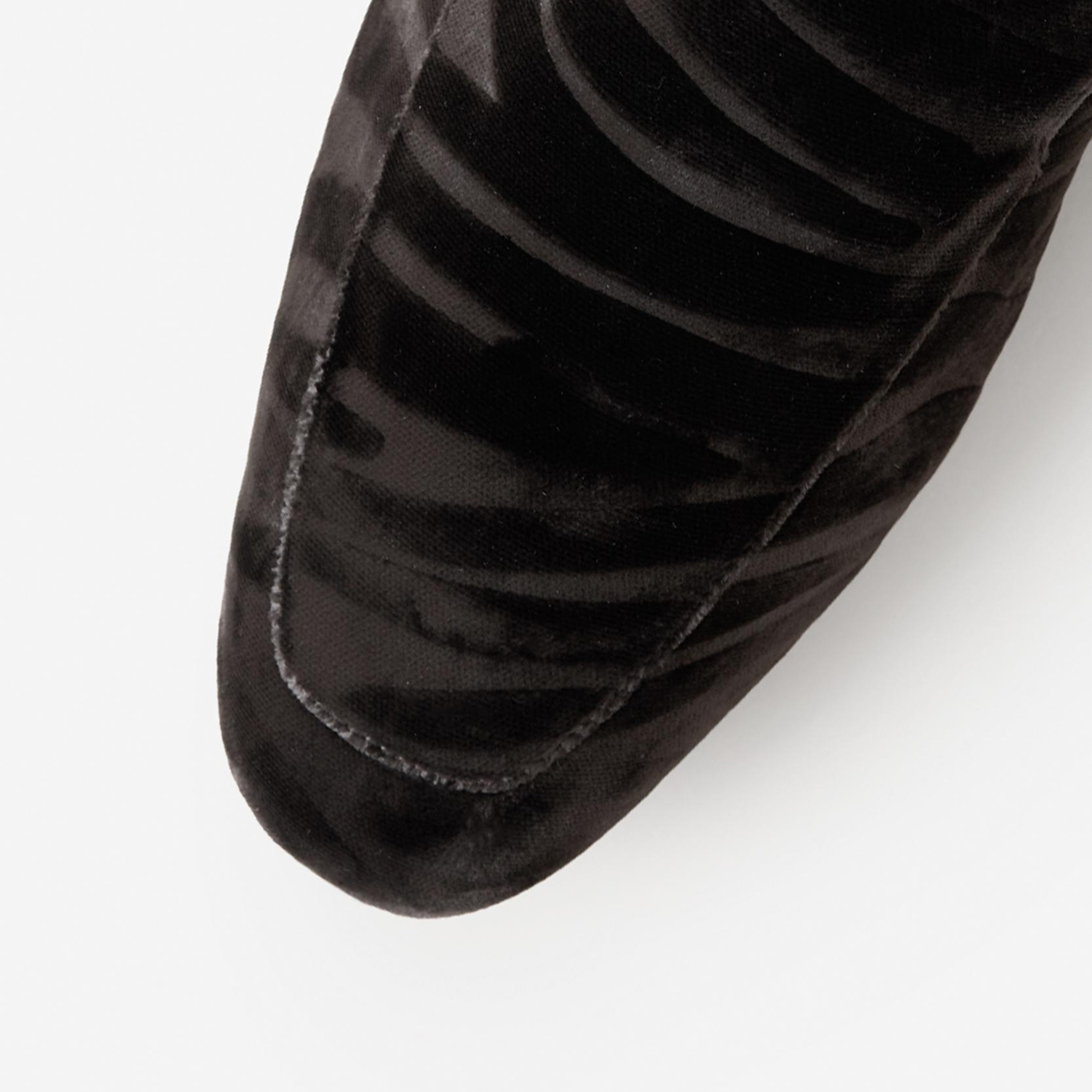 YARGICI Kadife Zebra Baskılı Loafer