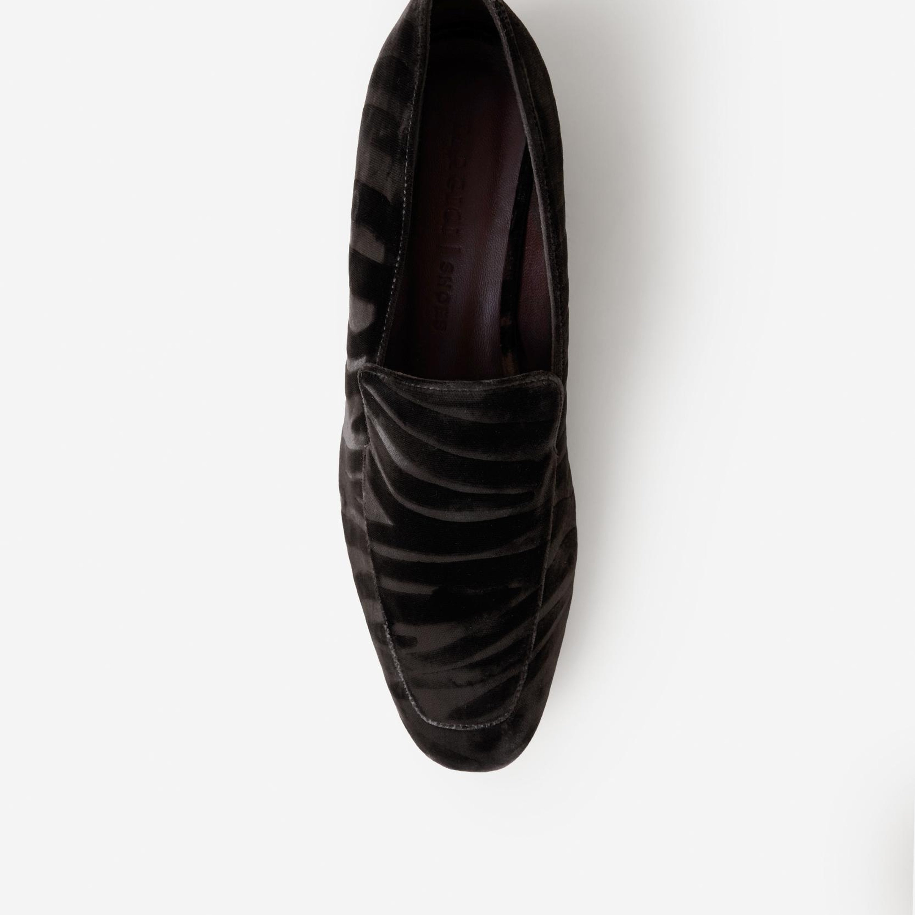 YARGICI Kadife Zebra Baskılı Loafer