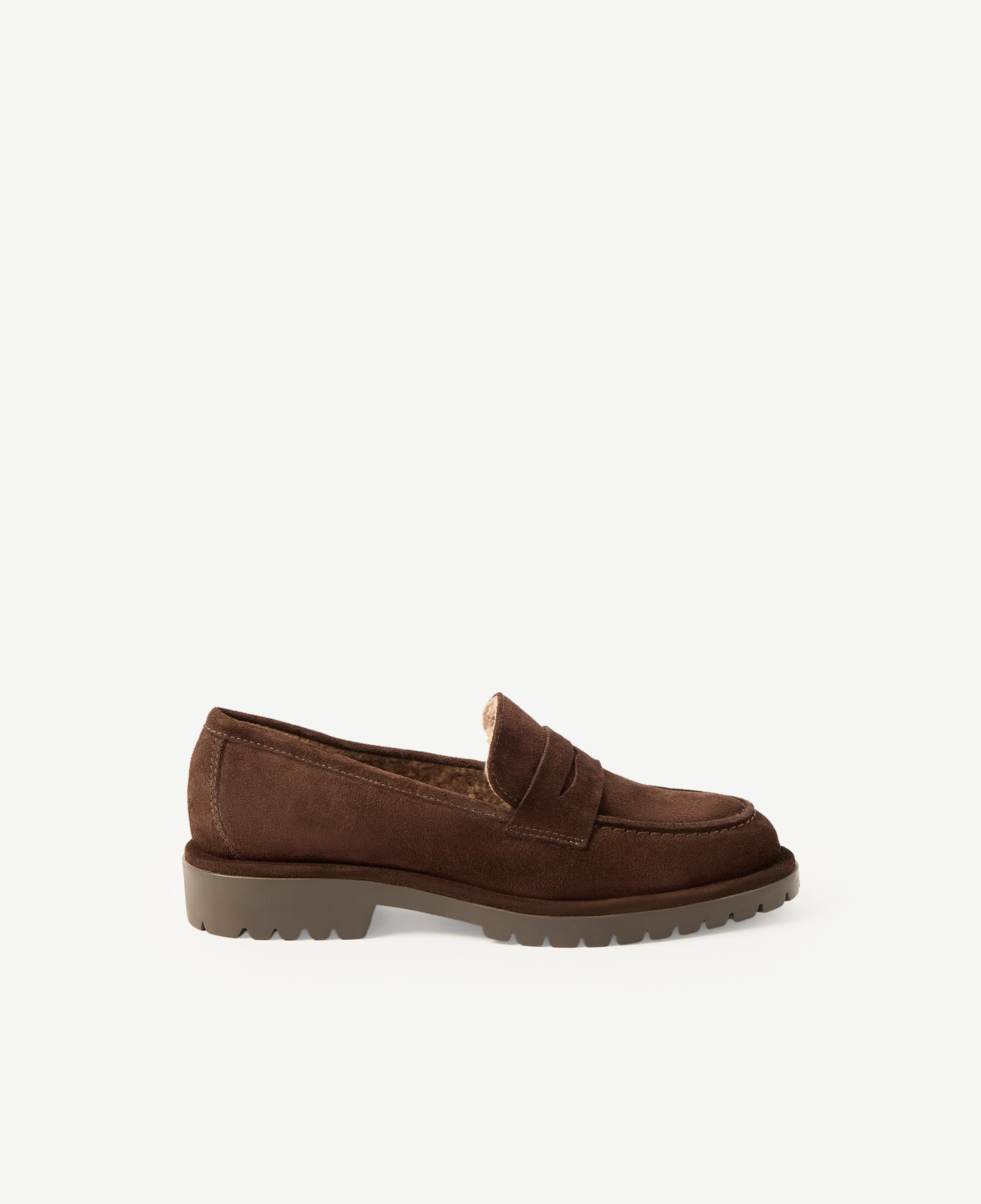 YARGICI Kürklü Süet Loafer