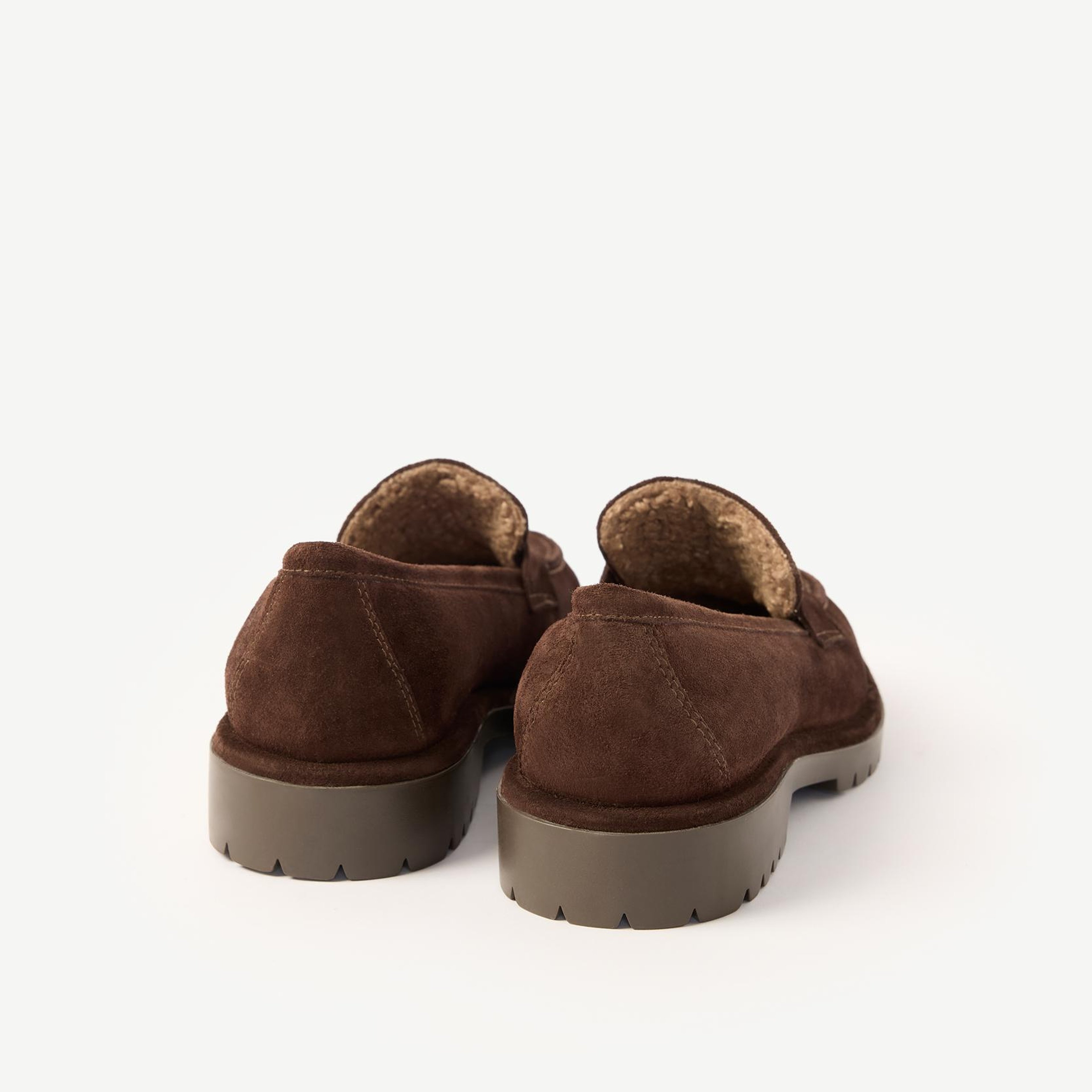 YARGICI Kürklü Süet Loafer