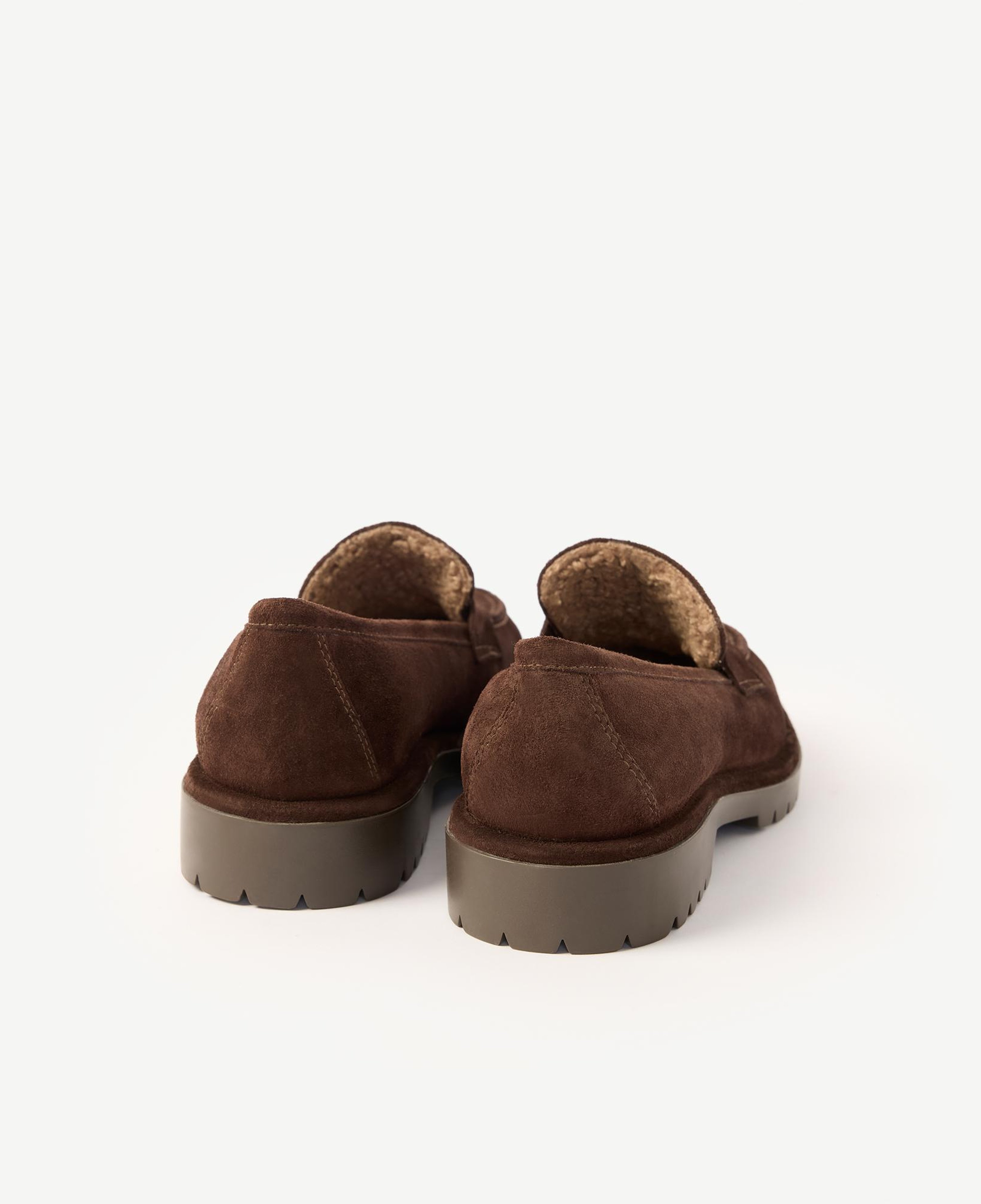 YARGICI Kürklü Süet Loafer