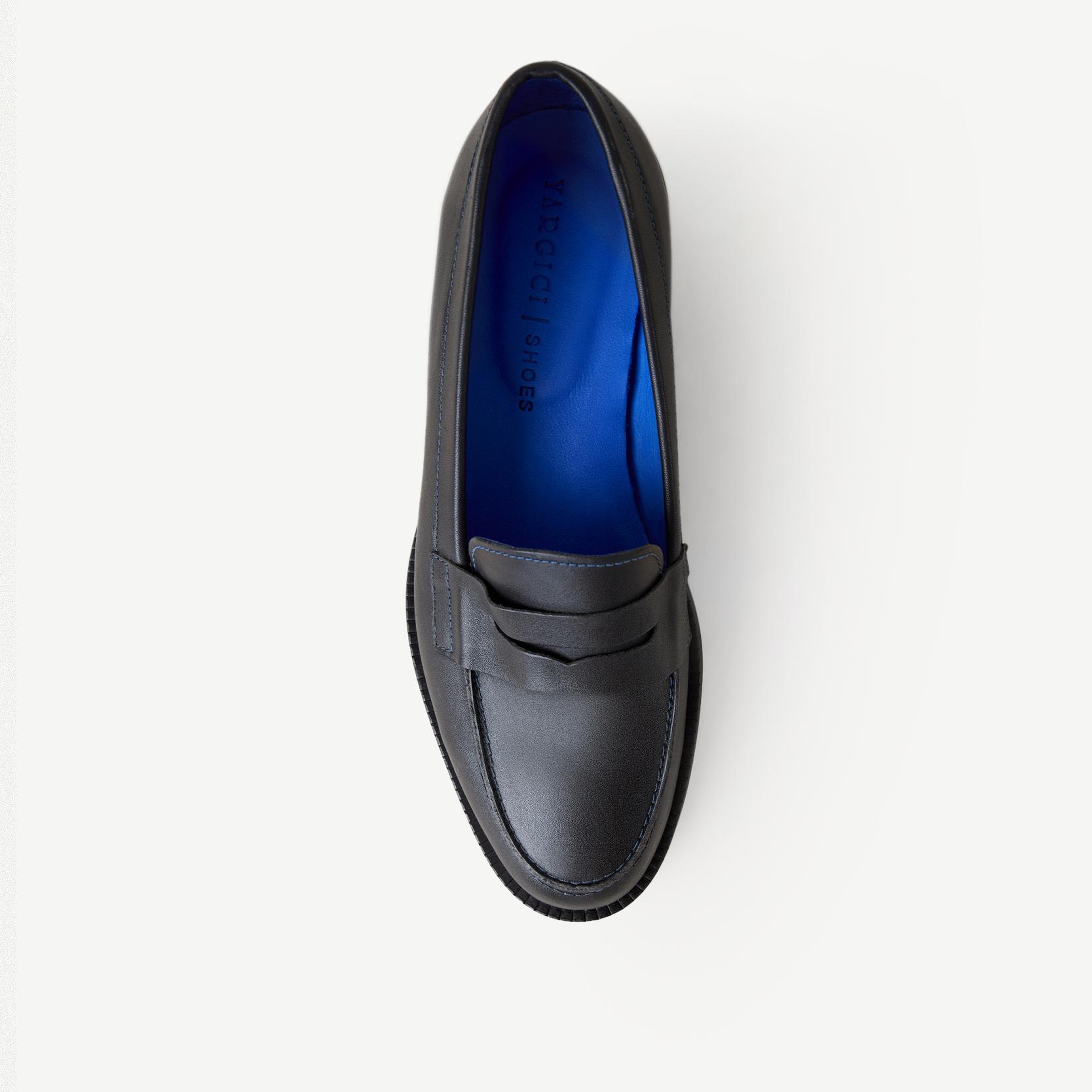 YARGICI Deri Renkli Astarlı Loafer