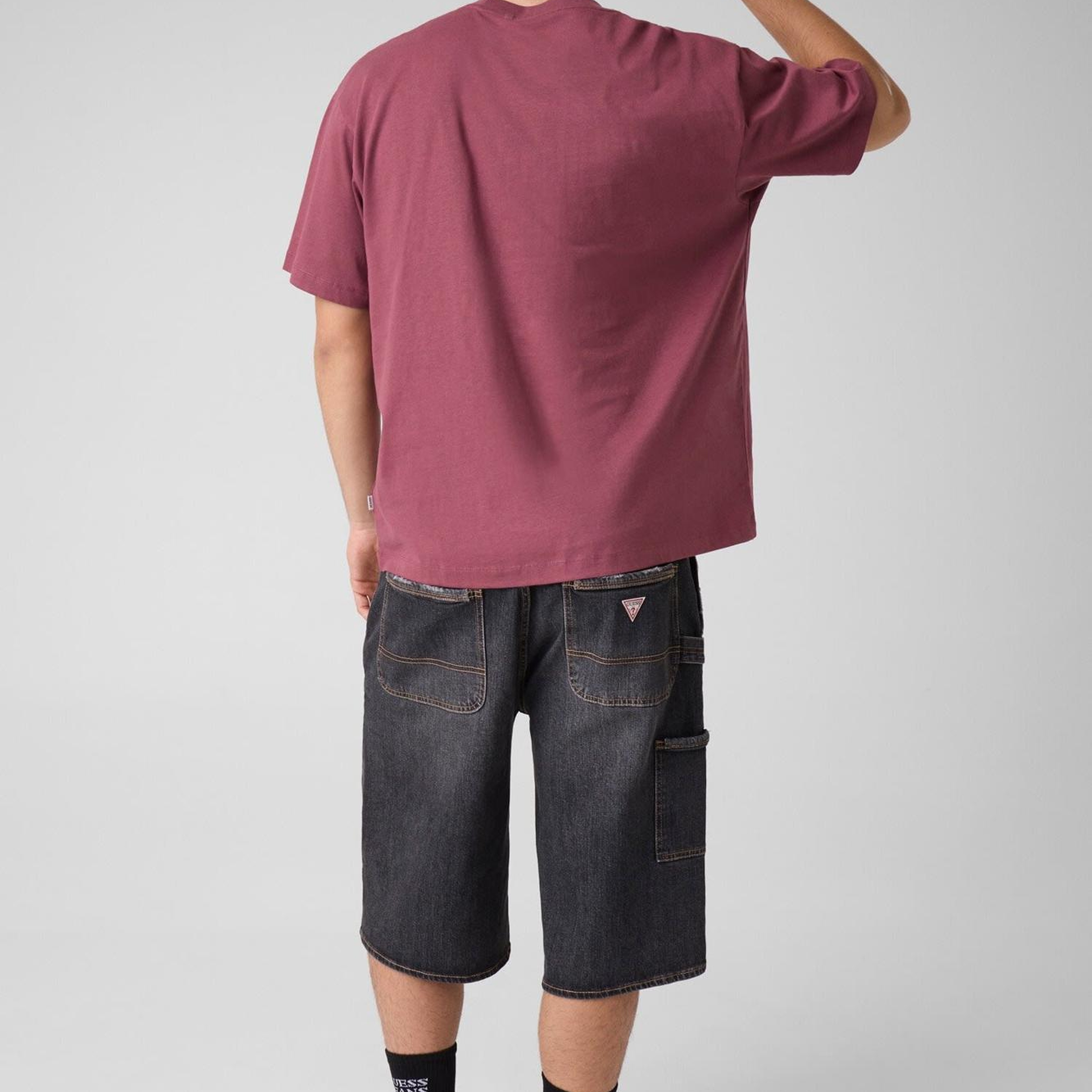 Guess Jeans Erkek Oversize Fit T-Shirt