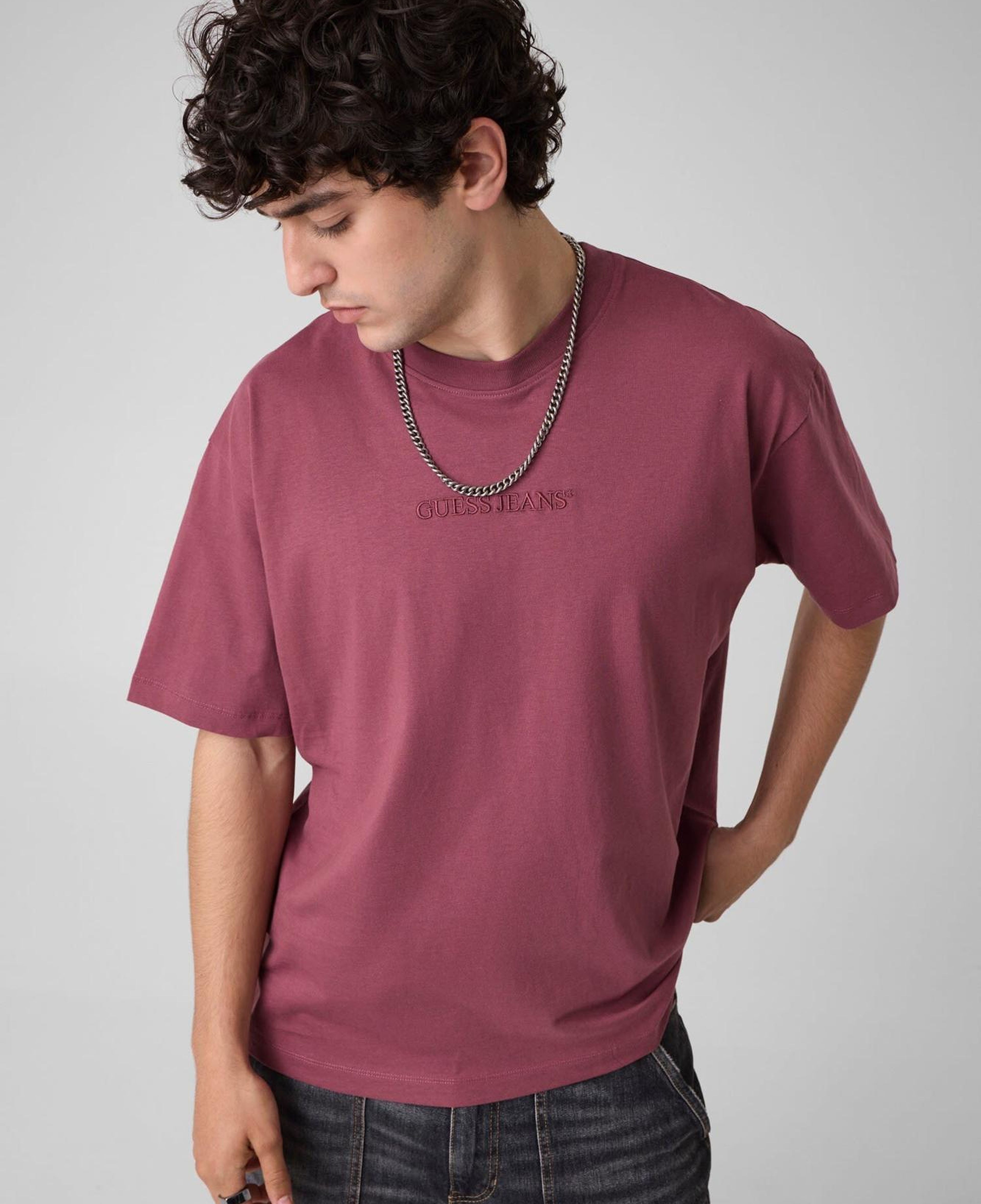 Guess Jeans Erkek Oversize Fit T-Shirt