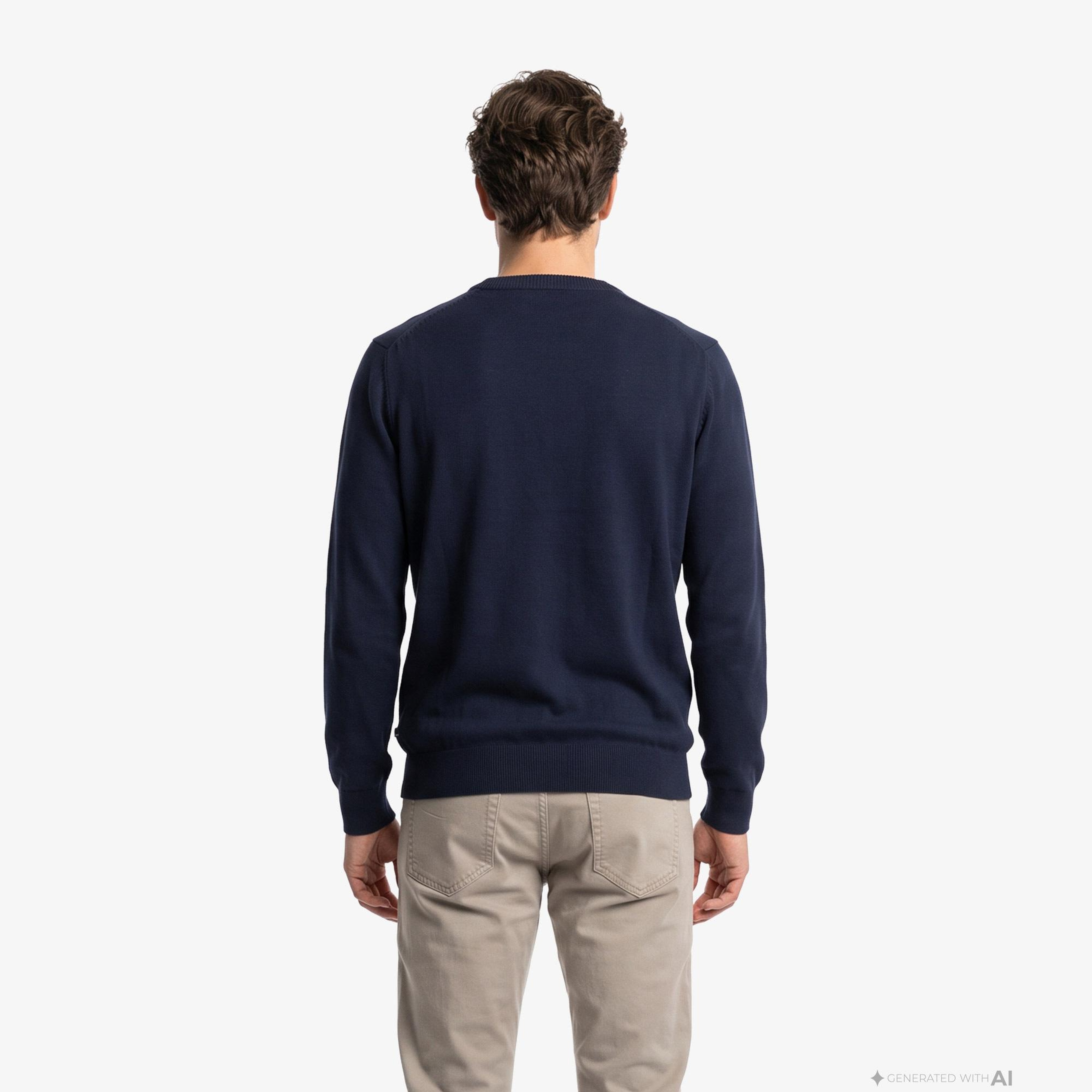 Nautica Erkek Lacivert Regular Fit Triko