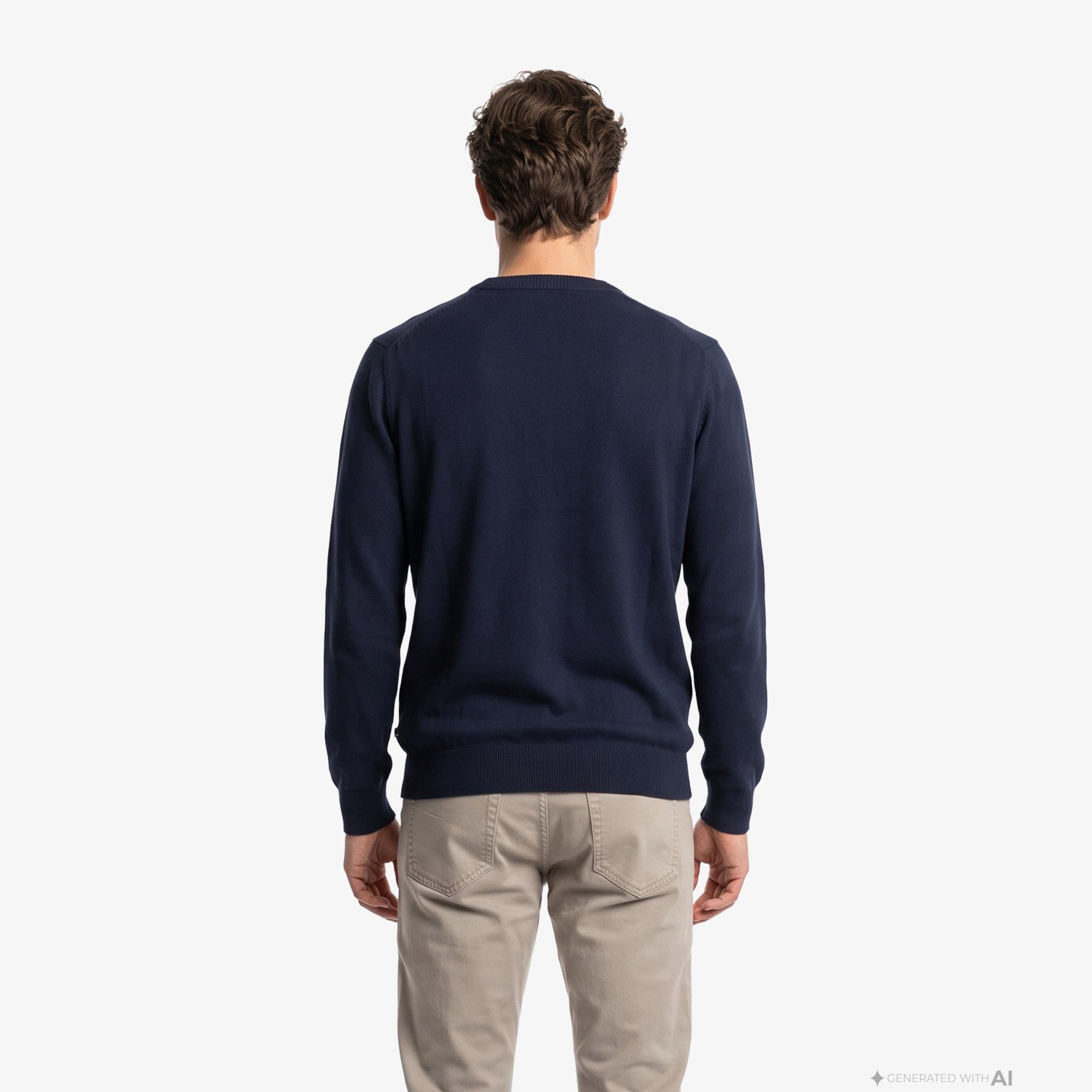 Nautica Erkek Lacivert Regular Fit Triko